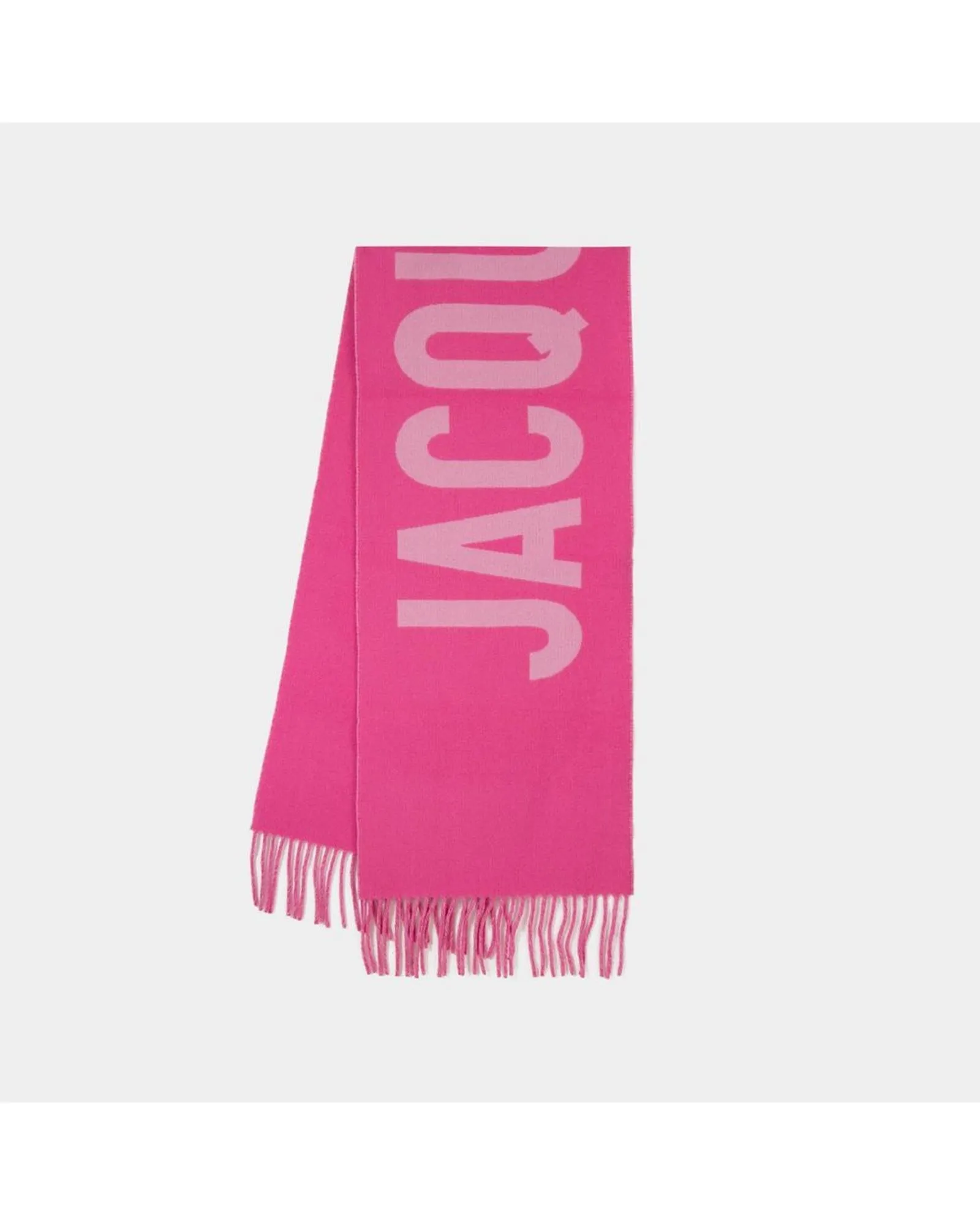 Elegant Pink Wool Scarf by Jacquemus