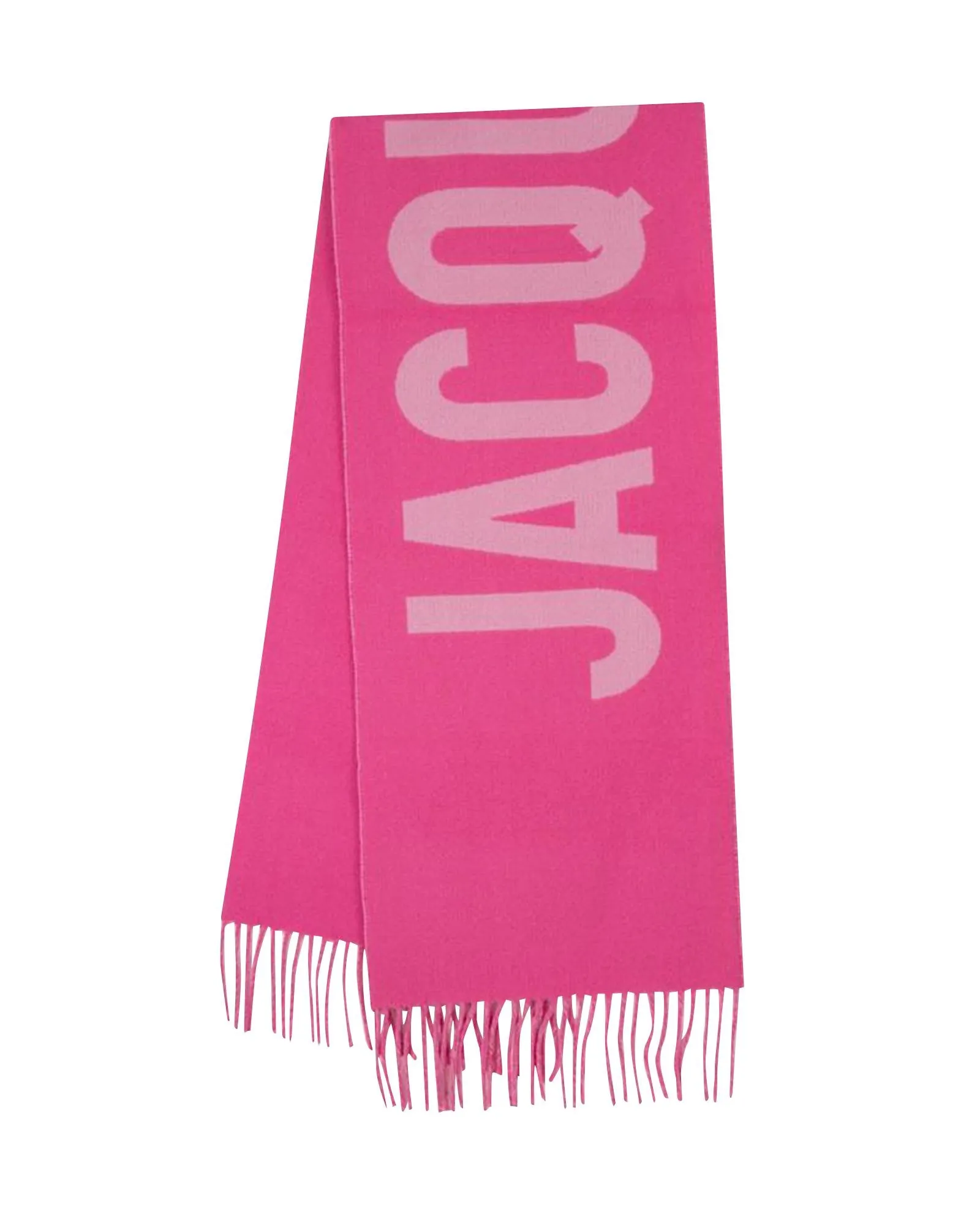 Elegant Pink Wool Scarf by Jacquemus