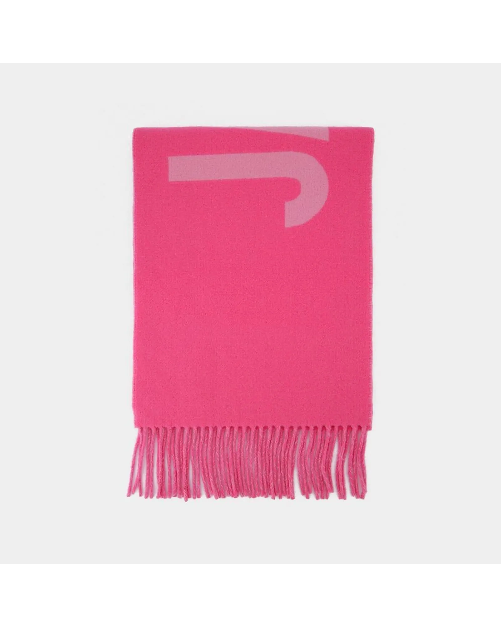 Elegant Pink Wool Scarf by Jacquemus