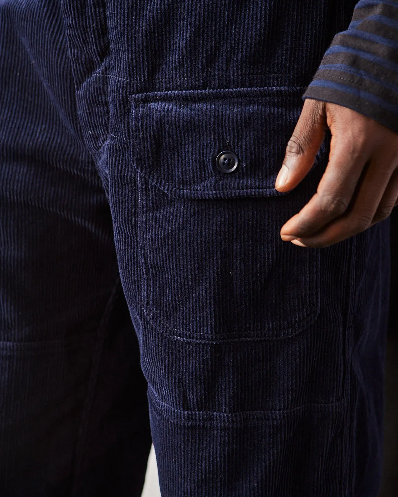 Engineered Garments Corduroy Deck Pant, Navy