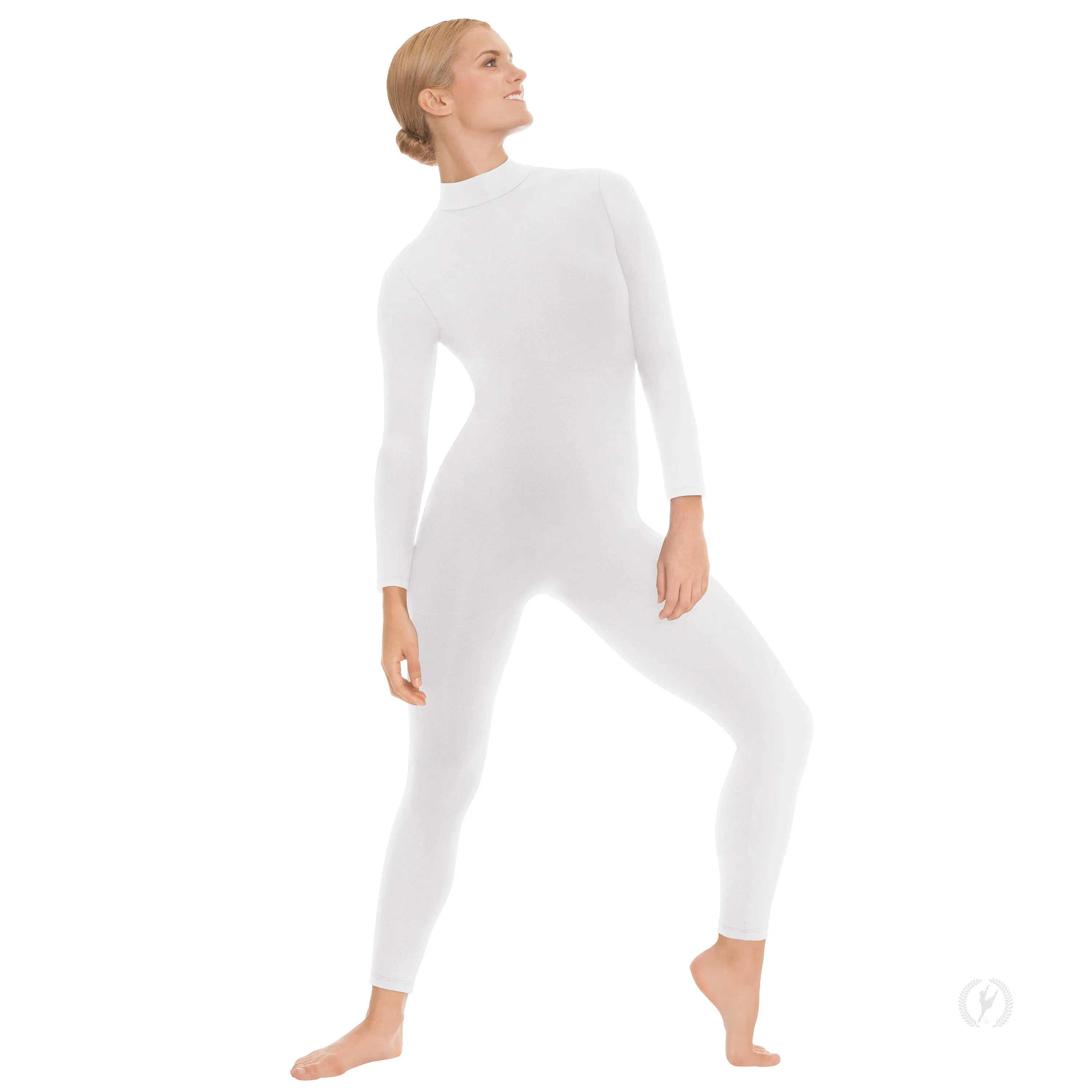 Eurotard 44132 Adult Unisex Mock Neck Long Sleeve Tactel Microfiber Unitard