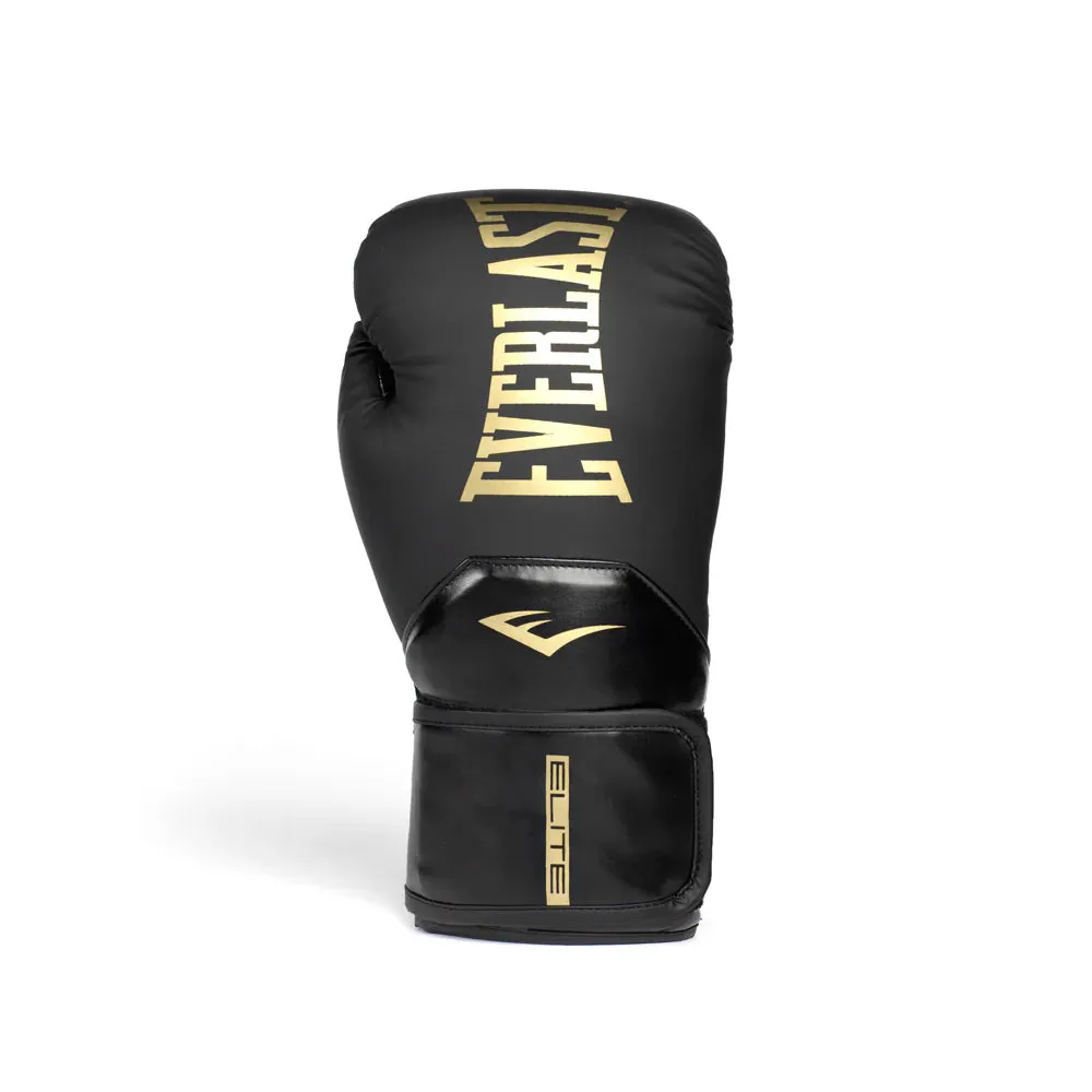 Everlast Elite2 Boxing Gloves 12oz Black/Gold