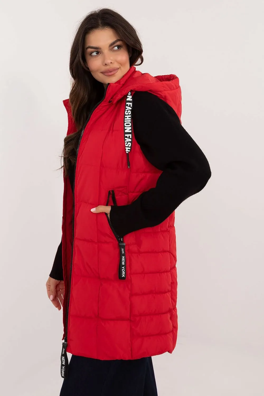 Factory Price Fashion NY Long Quilted Vest