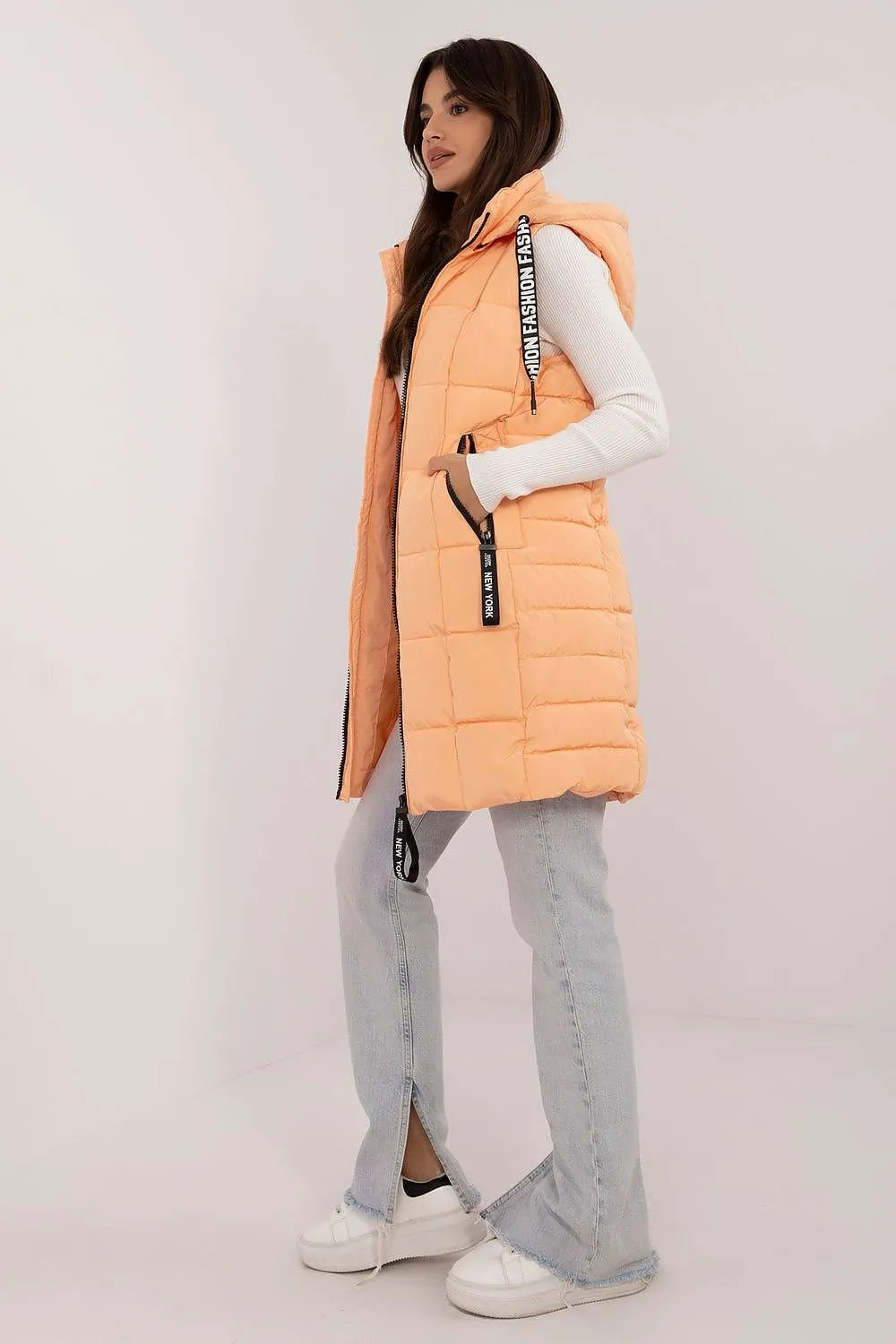 Factory Price Fashion NY Long Quilted Vest