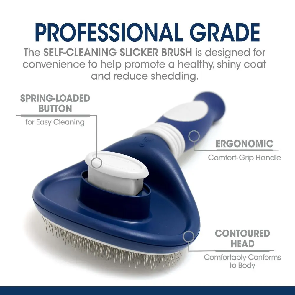 Four Paws Magic Coat® Professional Series Self-Cleaning Slicker Brush (8" L X 4" W X 2" H)