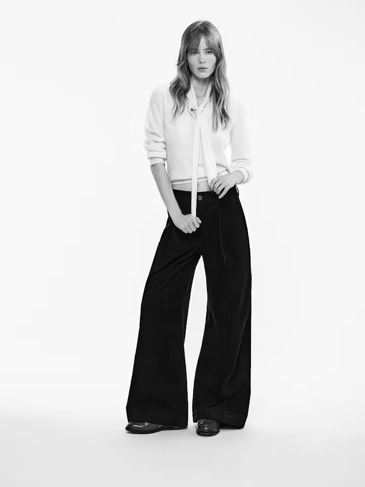 FRAME The Corduroy Trouser in Black