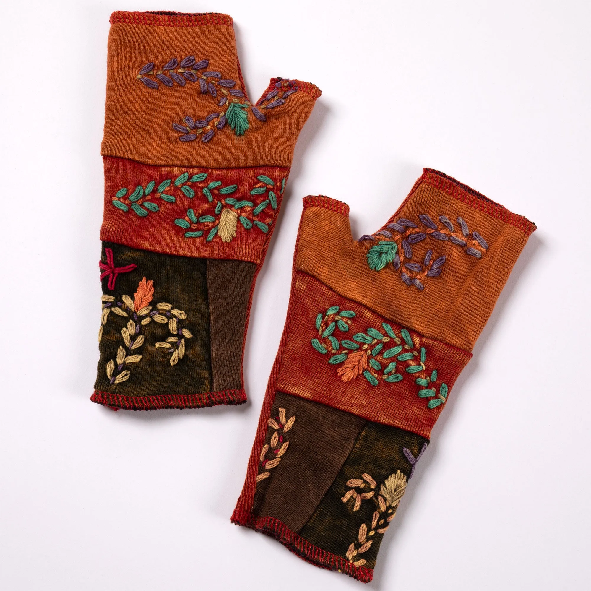 Garden of Eden Embroidered Handwarmers