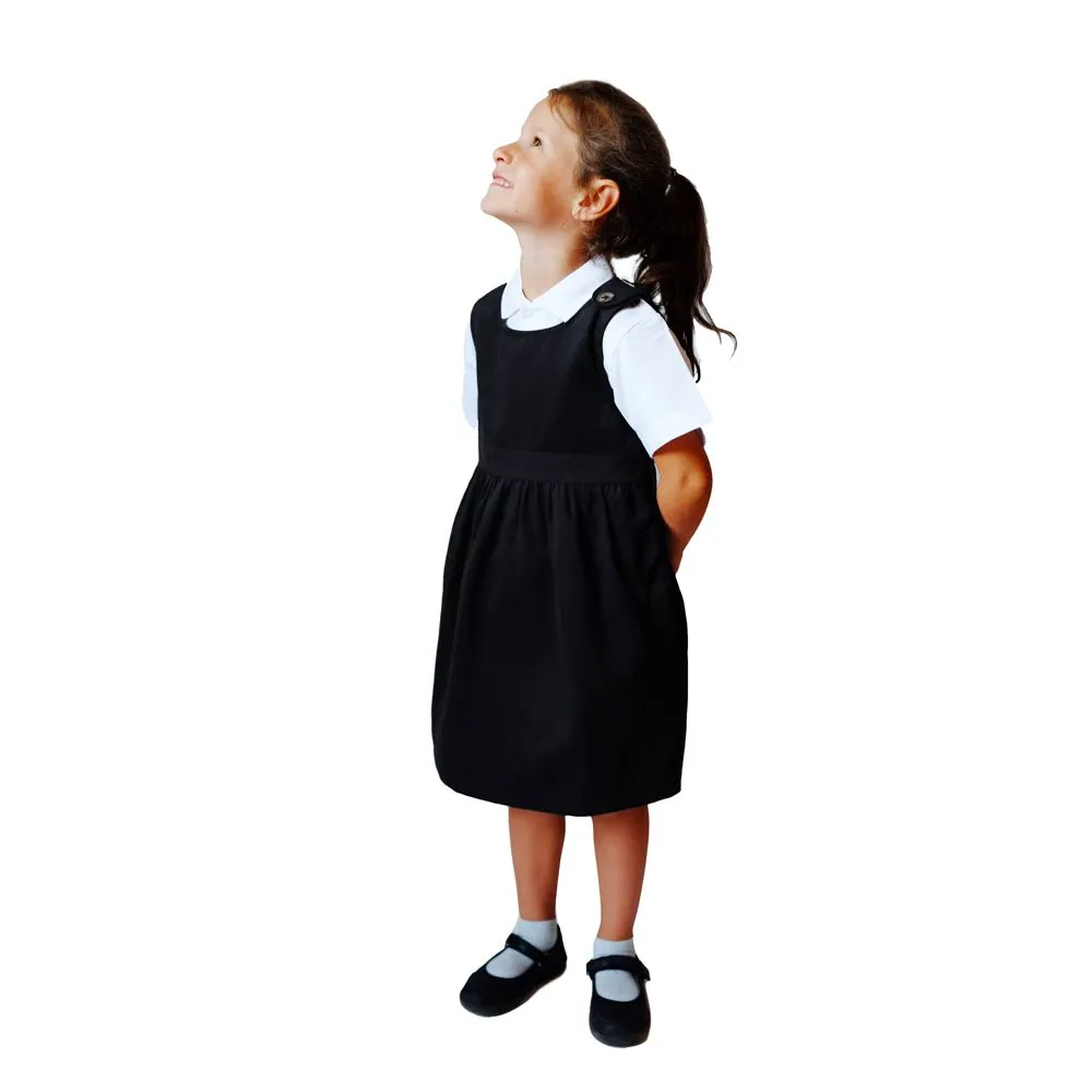 Girls School Pinafore - 100% Organic Cotton