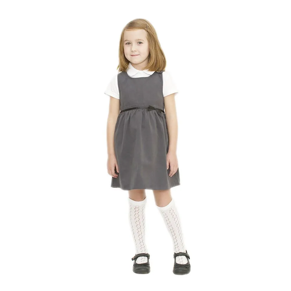 Girls School Pinafore - 100% Organic Cotton