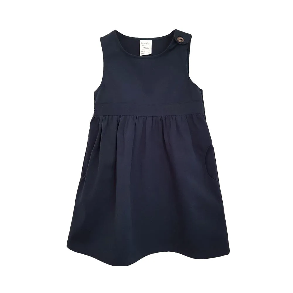 Girls School Pinafore - 100% Organic Cotton