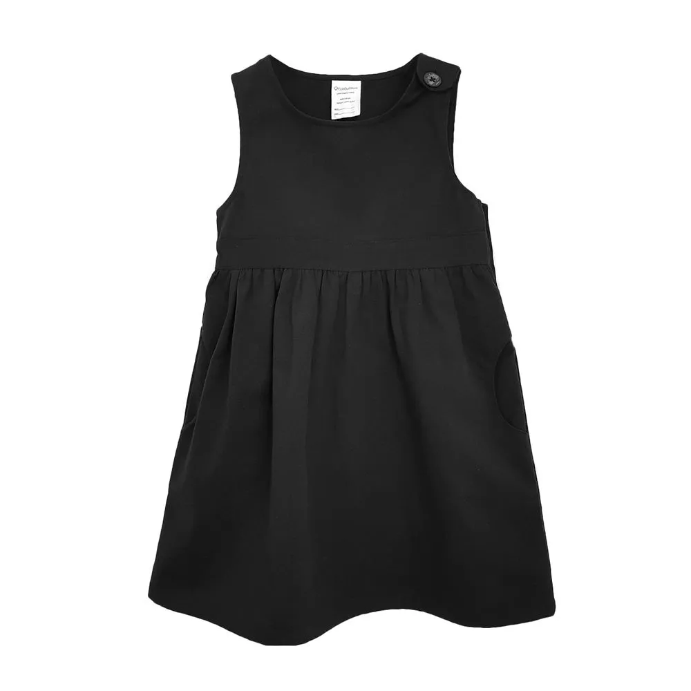 Girls School Pinafore - 100% Organic Cotton