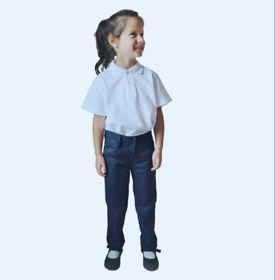 Girls School Trousers - 100% Organic Cotton