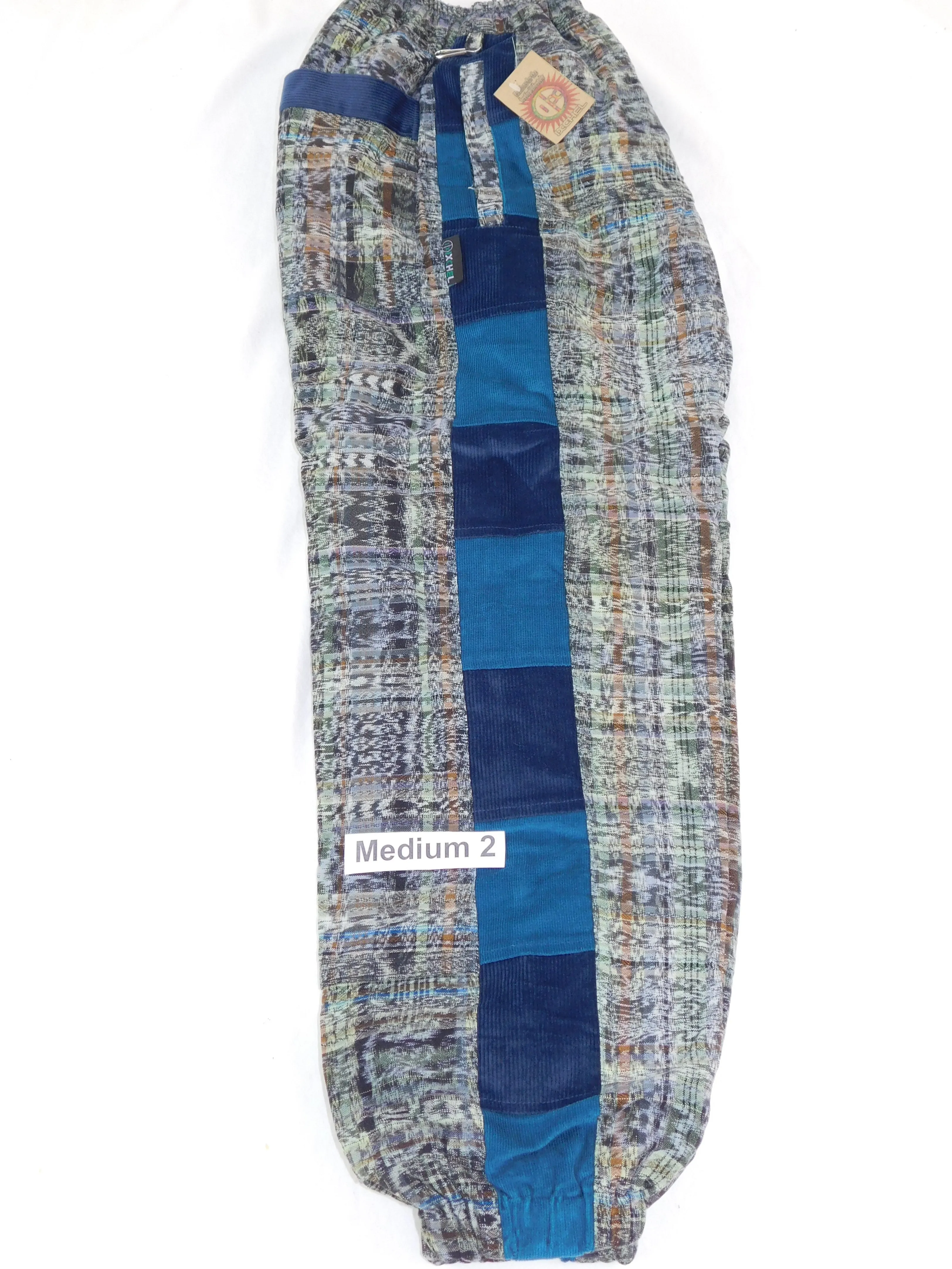 Hand Woven Patchwork Snowboard Pants with Fleece Lining