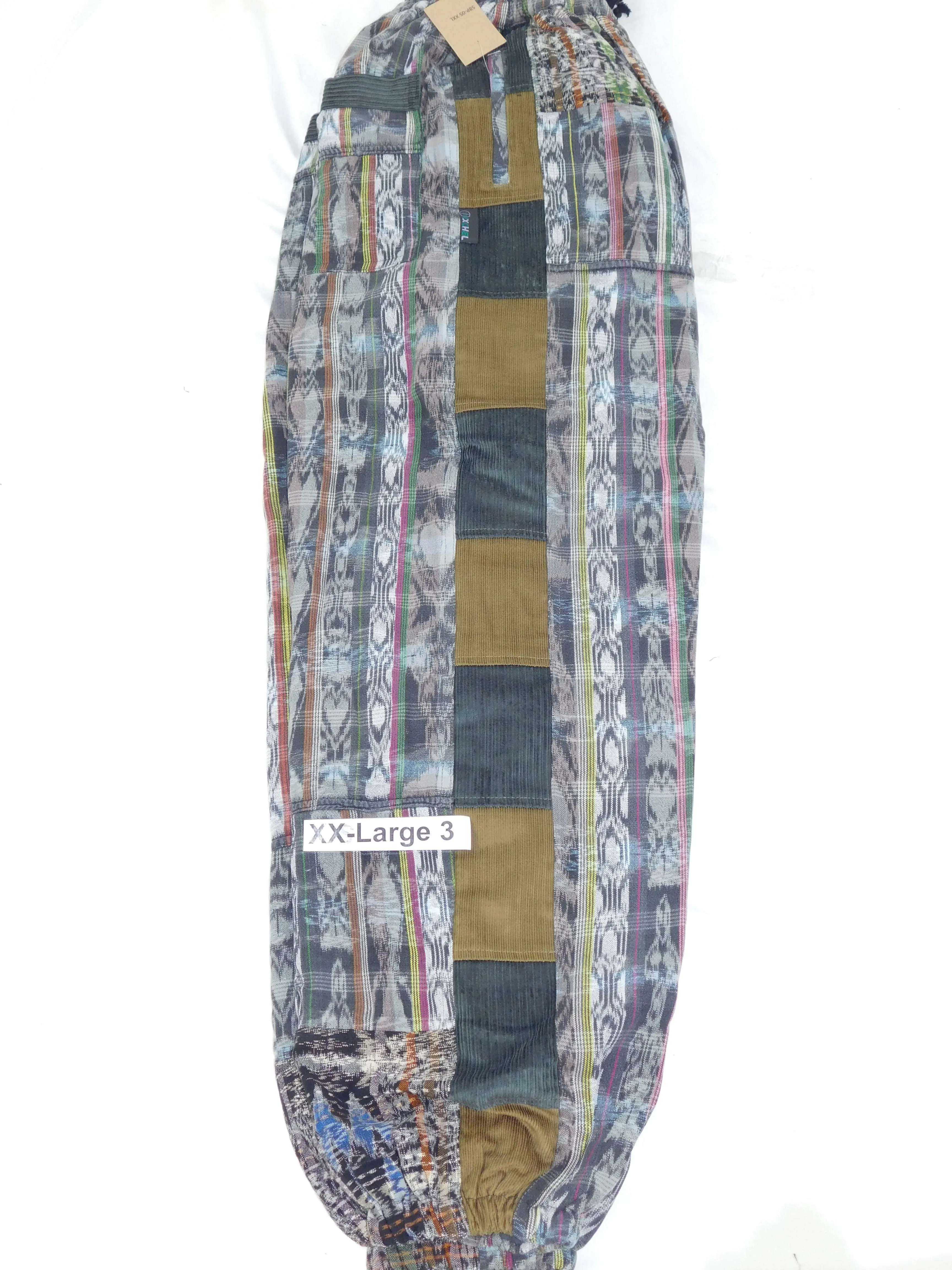 Hand Woven Patchwork Snowboard Pants with Fleece Lining