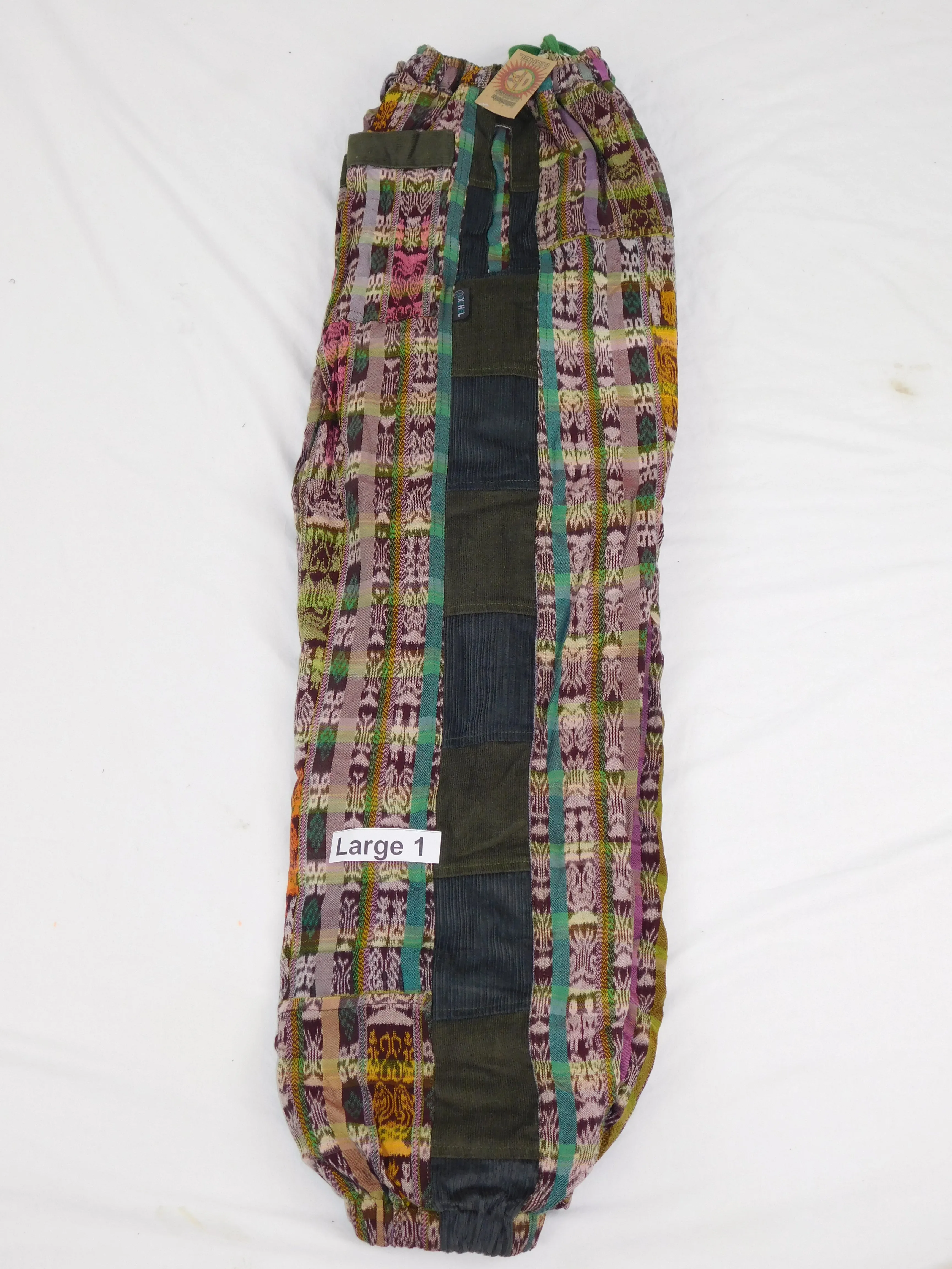 Hand Woven Patchwork Snowboard Pants with Fleece Lining