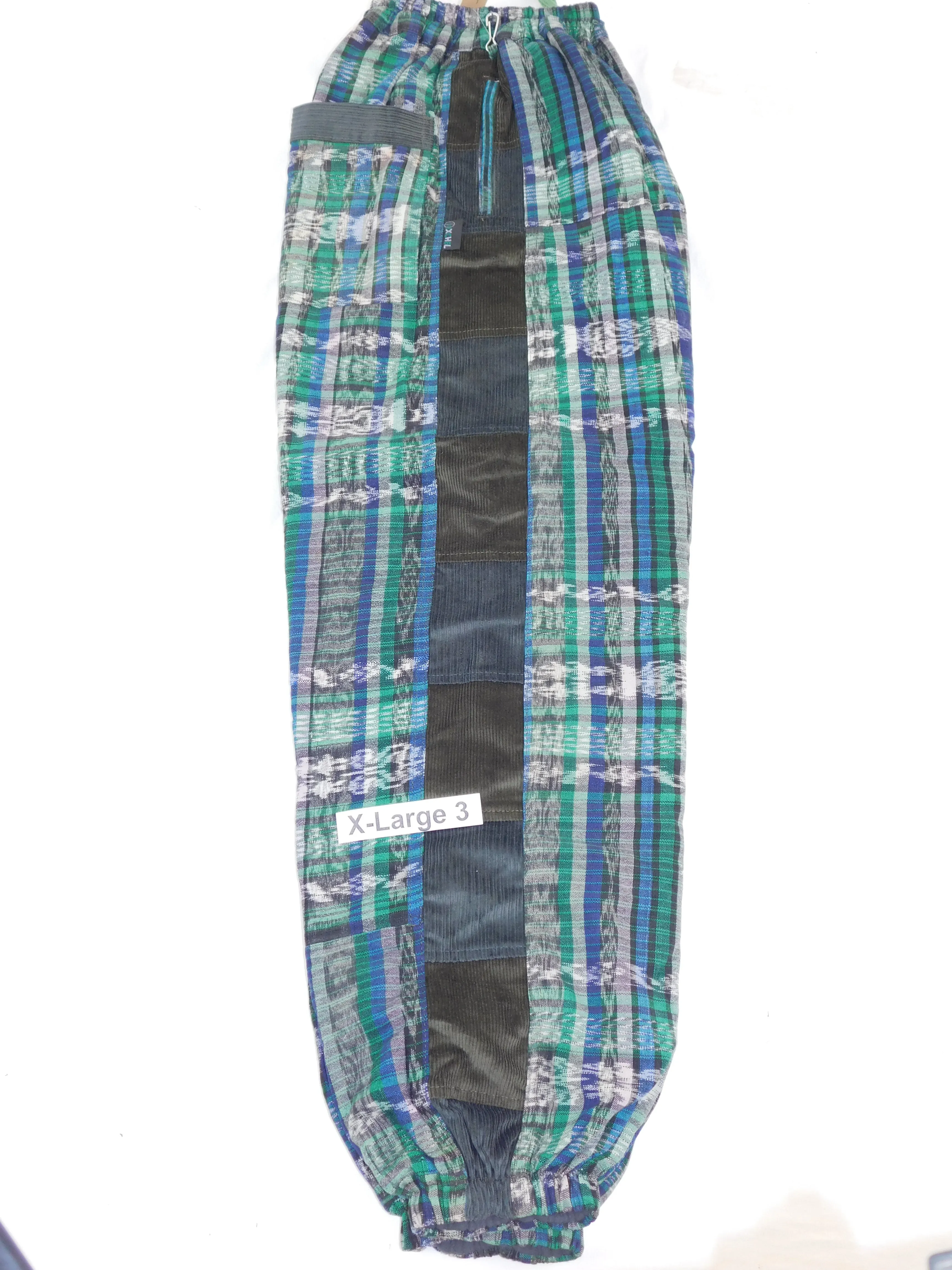 Hand Woven Patchwork Snowboard Pants with Fleece Lining