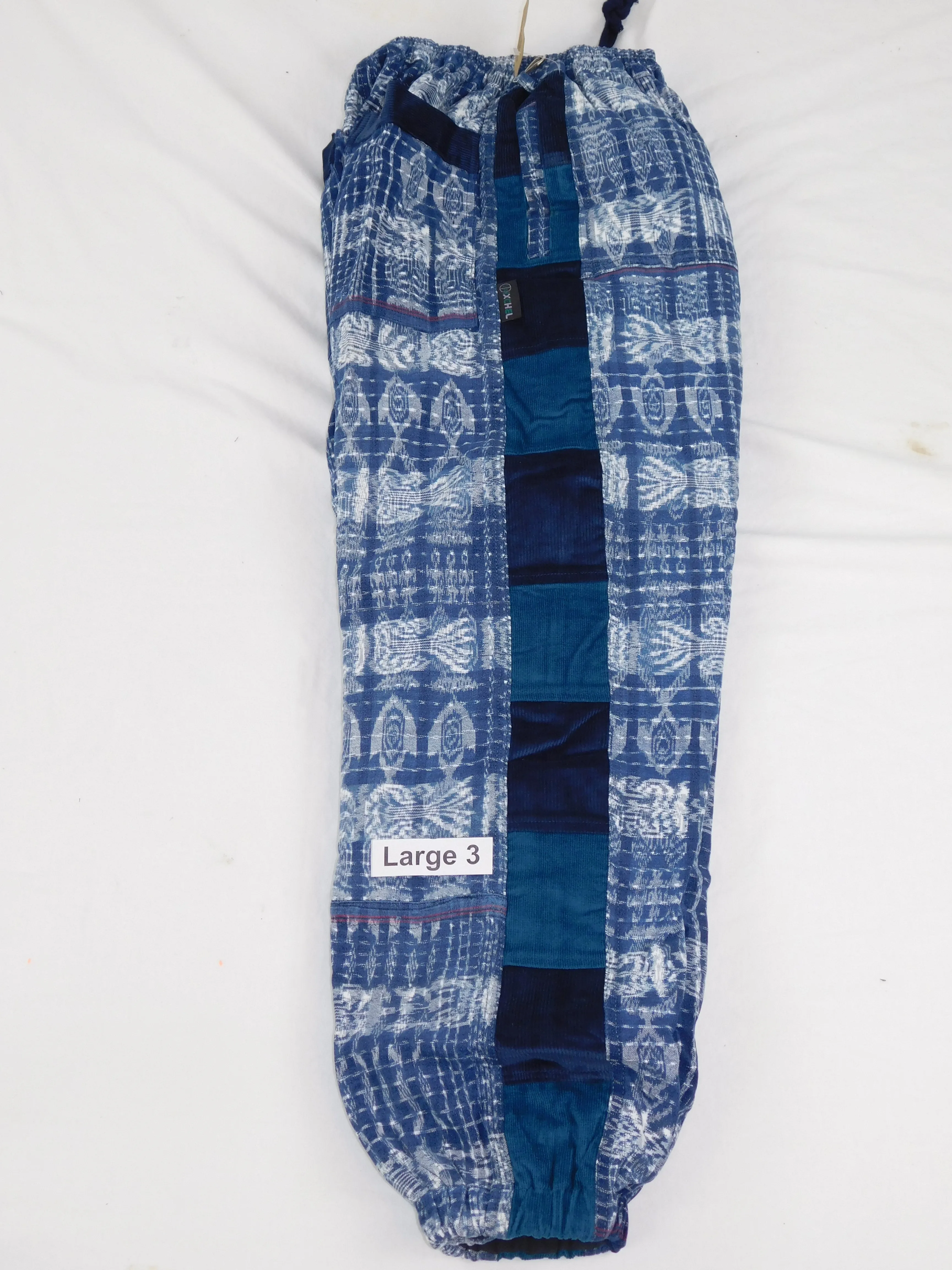 Hand Woven Patchwork Snowboard Pants with Fleece Lining