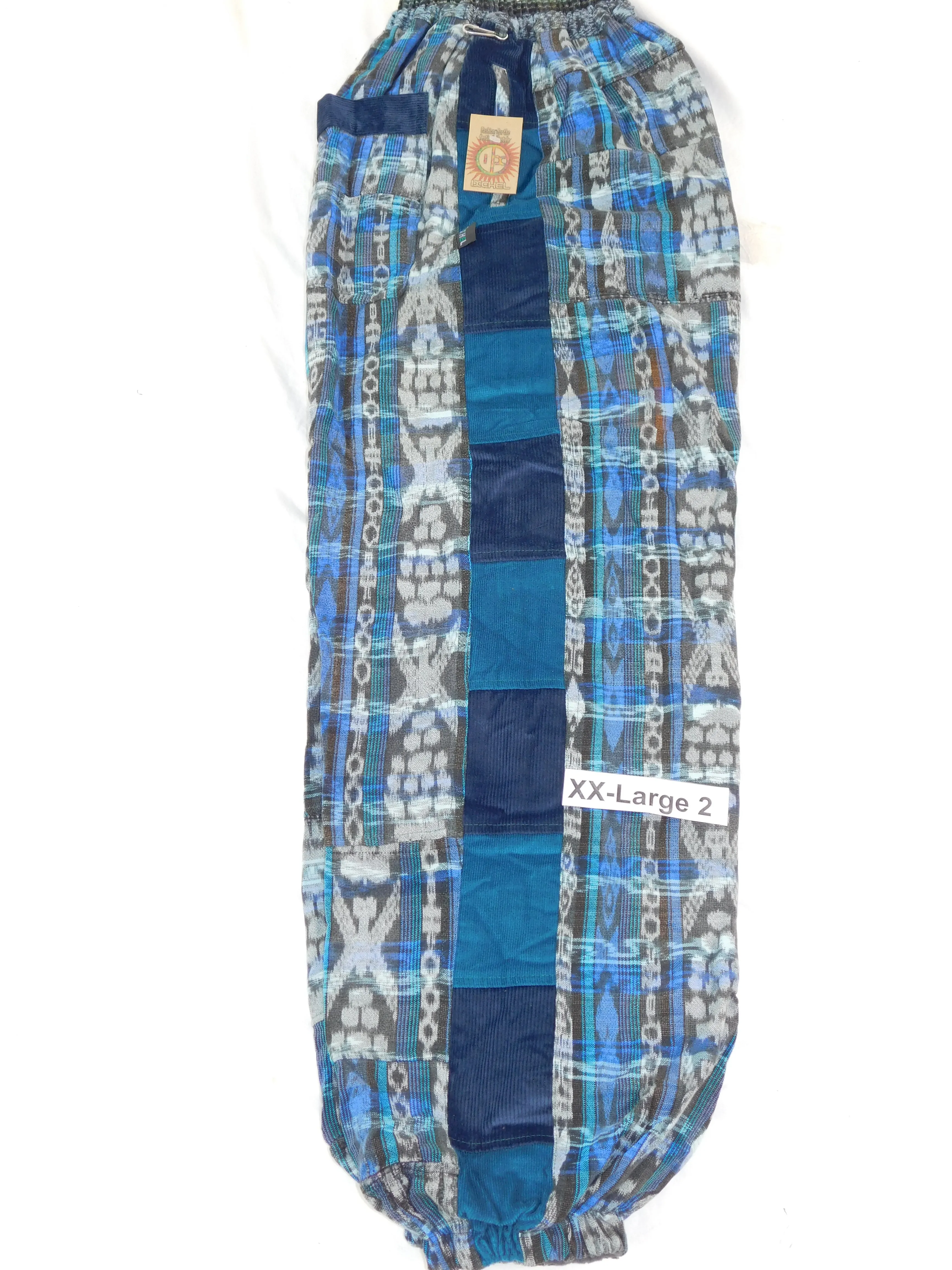 Hand Woven Patchwork Snowboard Pants with Fleece Lining