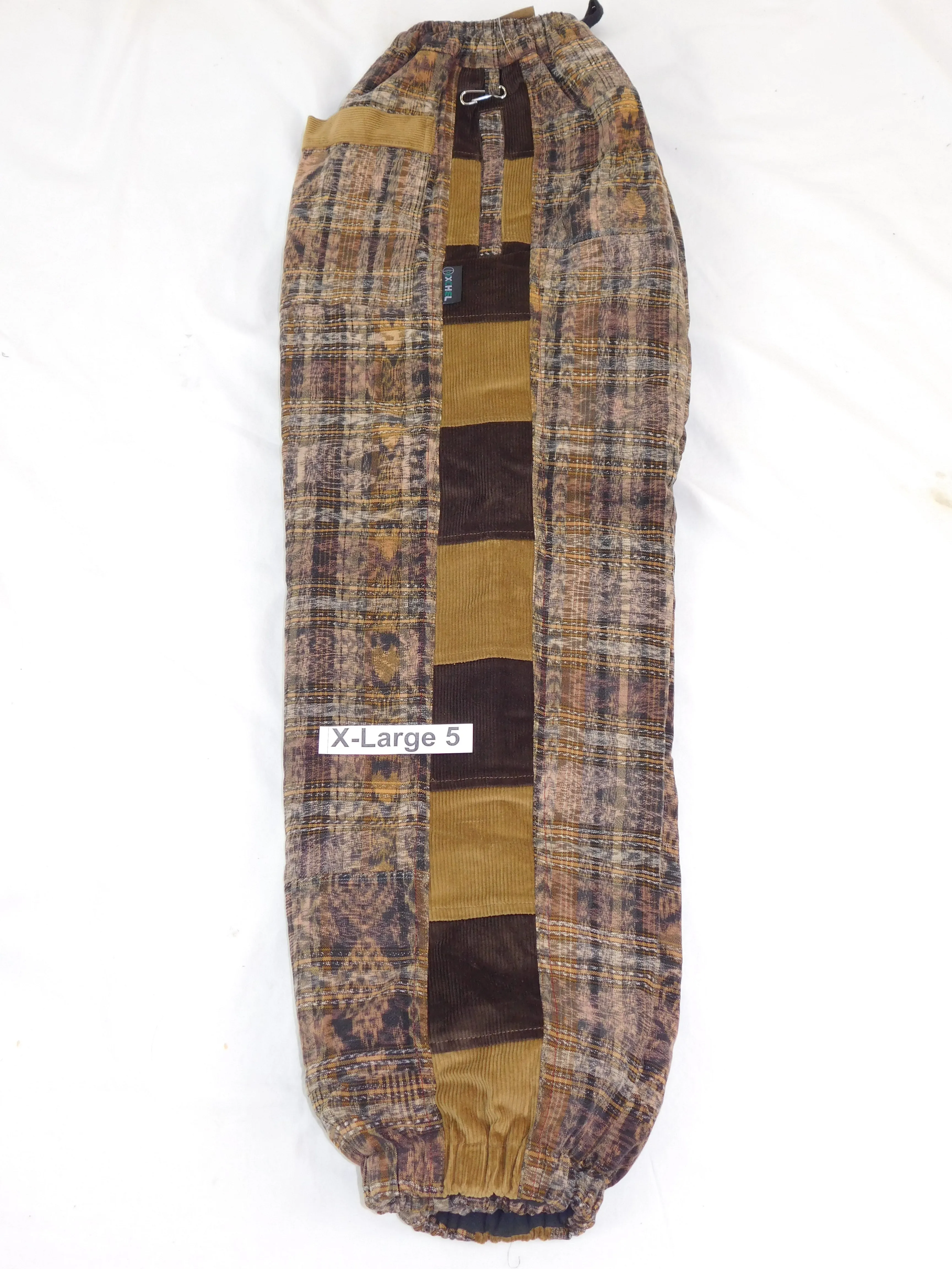 Hand Woven Patchwork Snowboard Pants with Fleece Lining