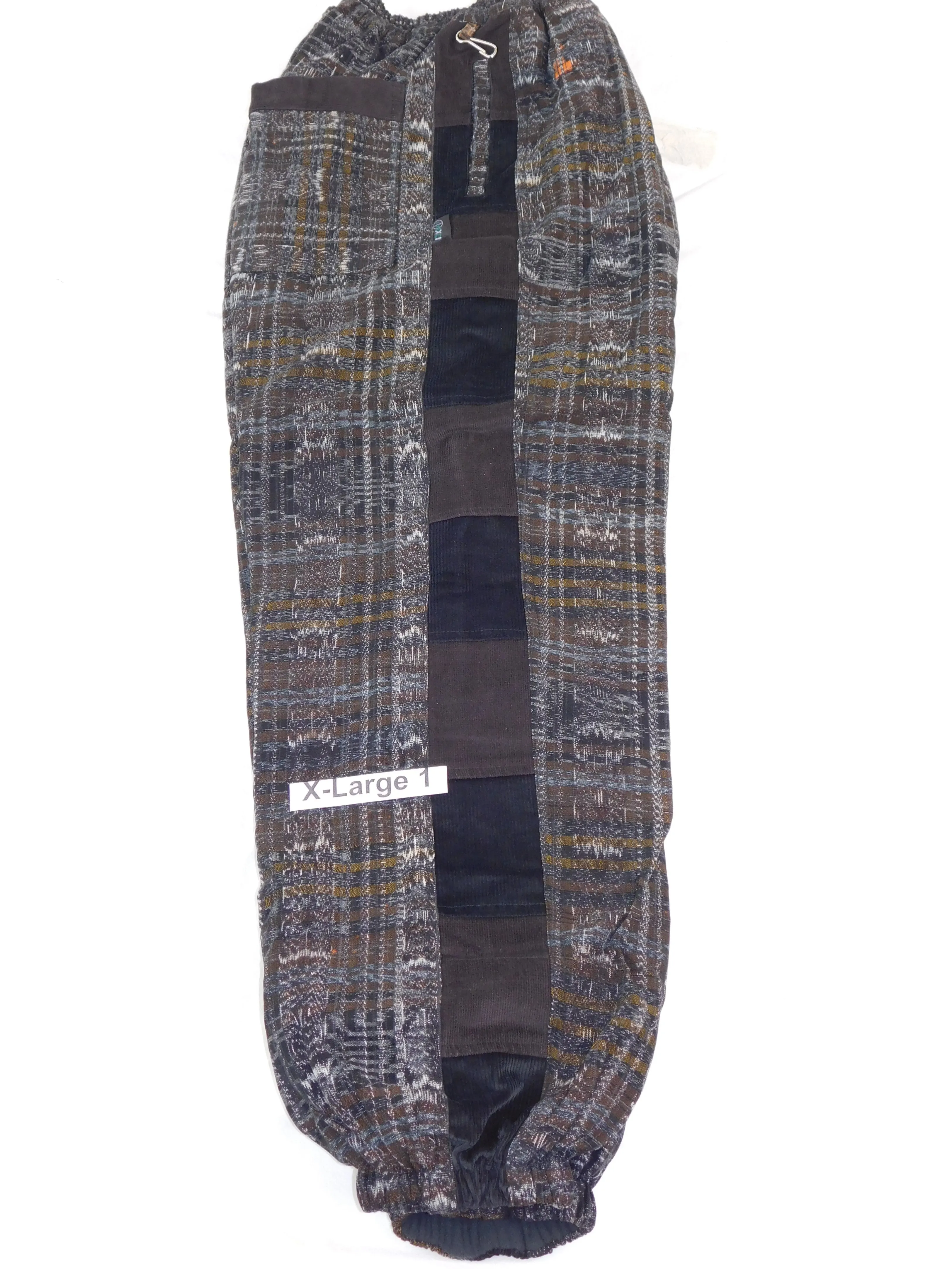 Hand Woven Patchwork Snowboard Pants with Fleece Lining