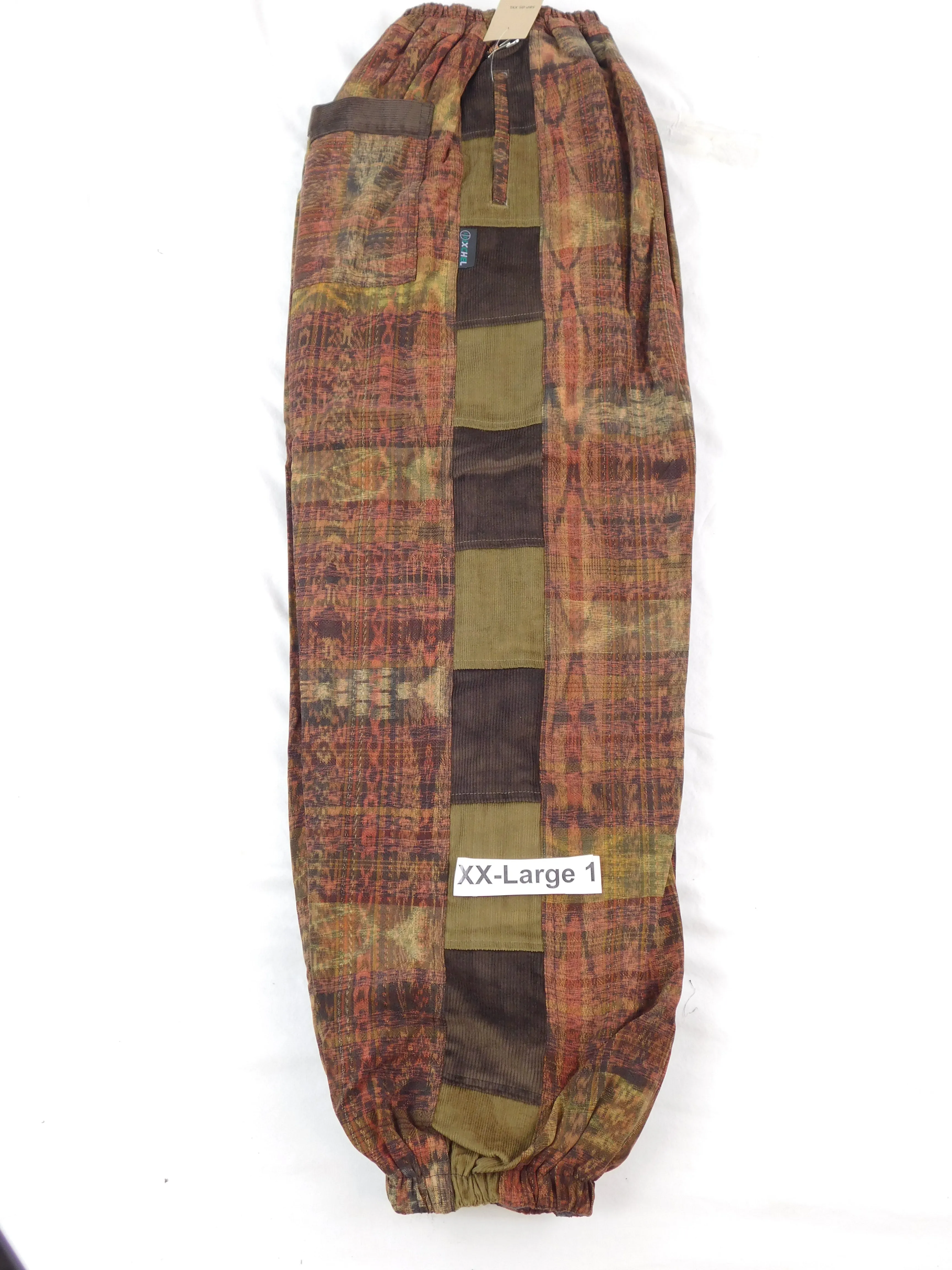 Hand Woven Patchwork Snowboard Pants with Fleece Lining