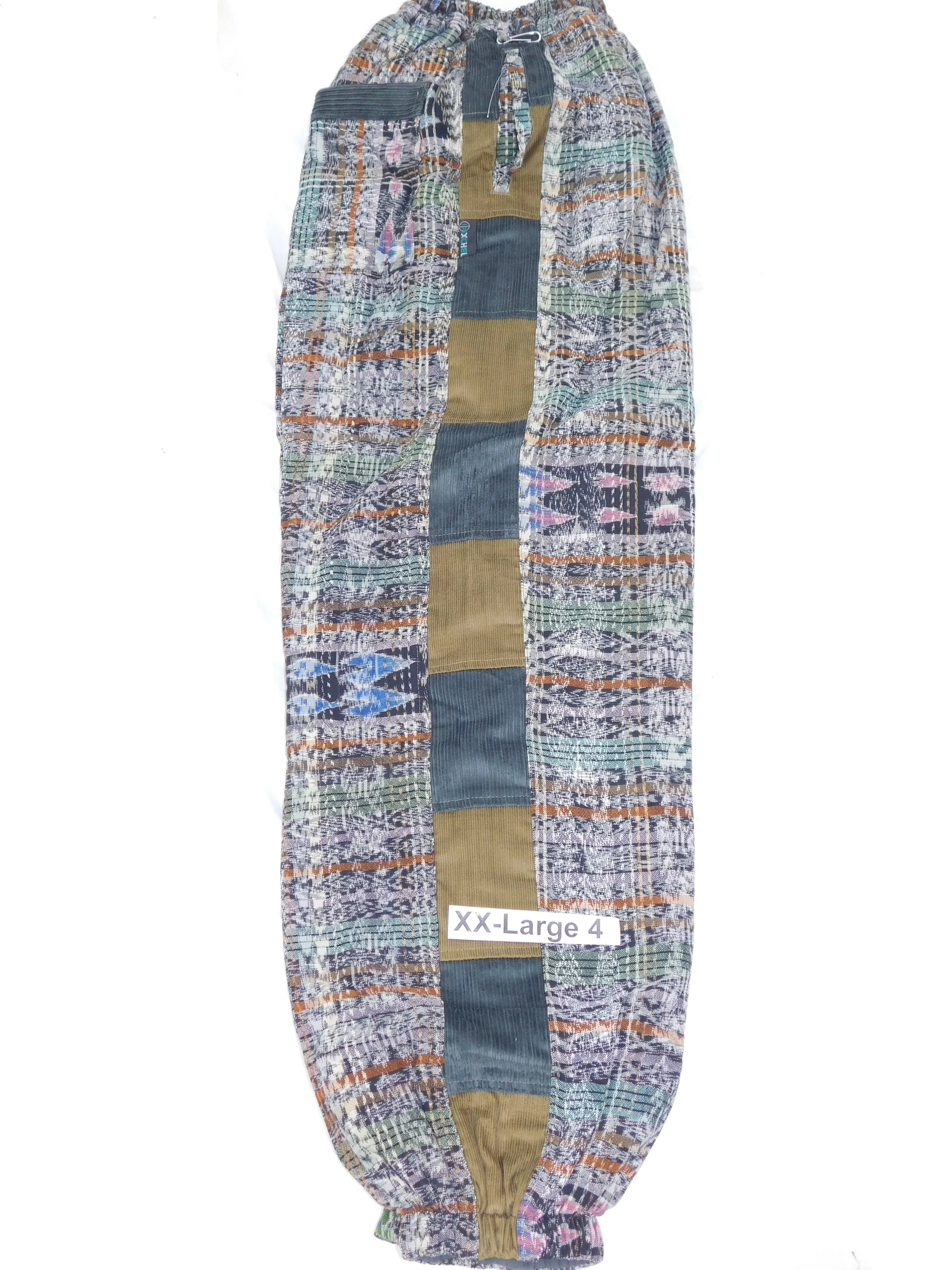 Hand Woven Patchwork Snowboard Pants with Fleece Lining