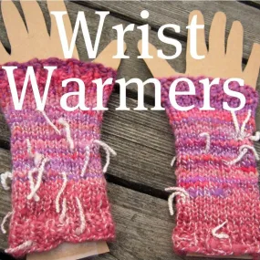 Handspun Wrist Warmers, Knitting Pattern for Handspun Yarn