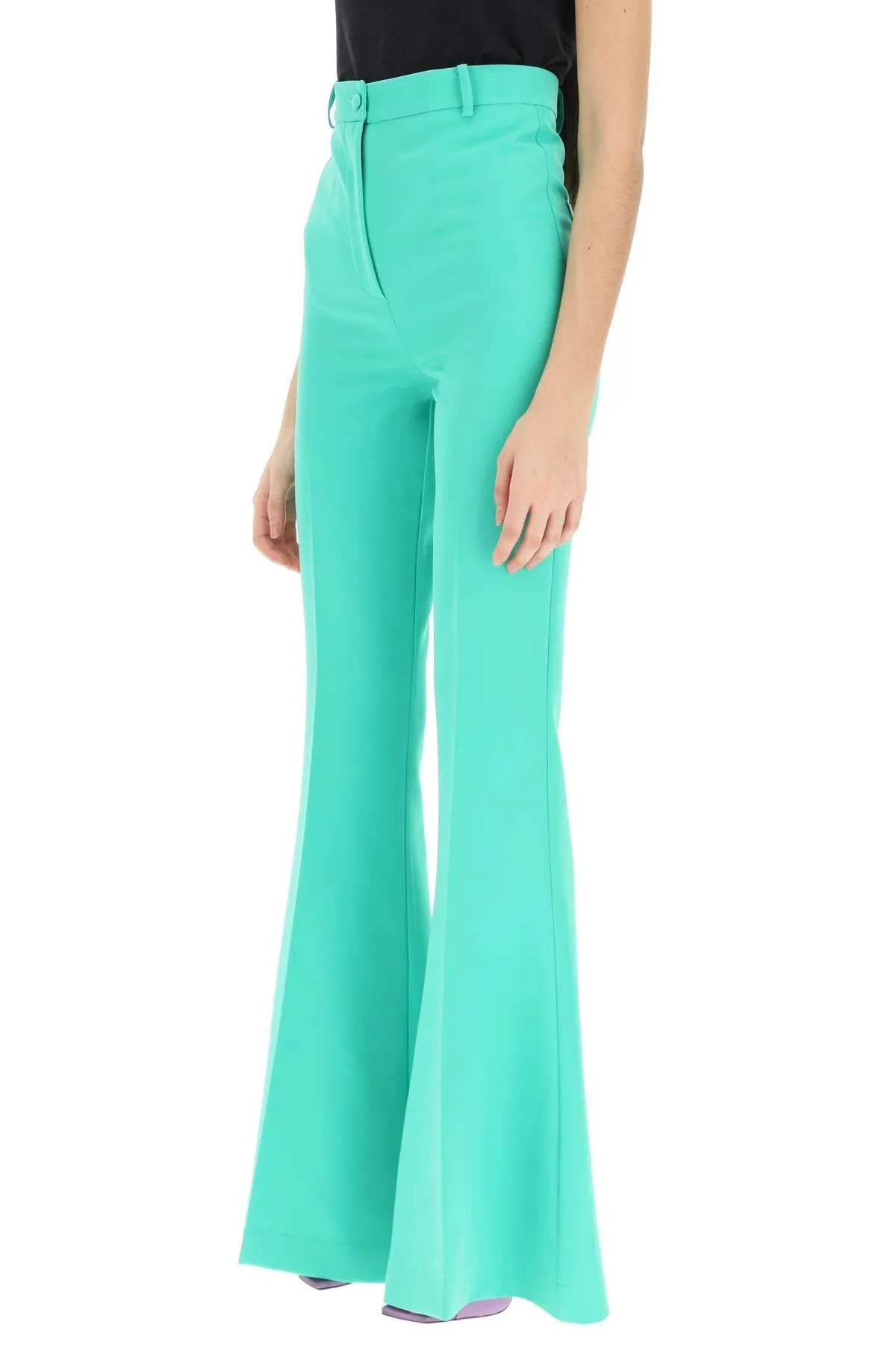 Hebe studio 'bianca' trousers in neo-crepe