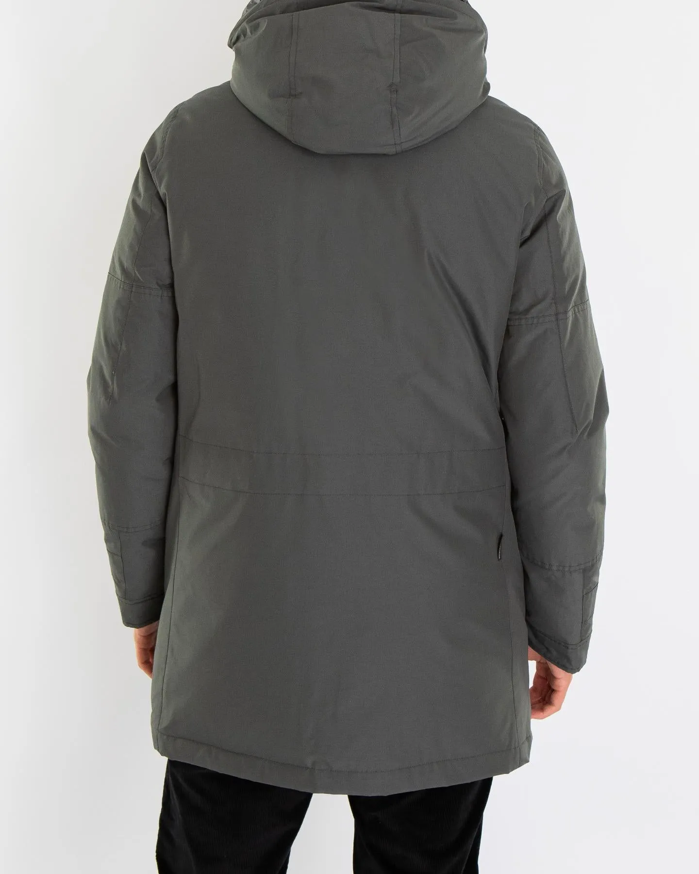 Heren Polar High Collar Parka Grijs