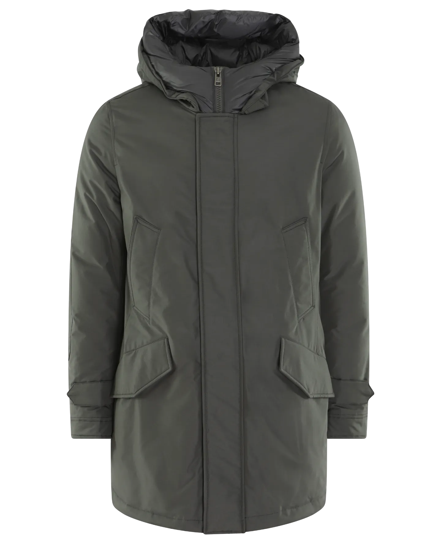 Heren Polar High Collar Parka Grijs