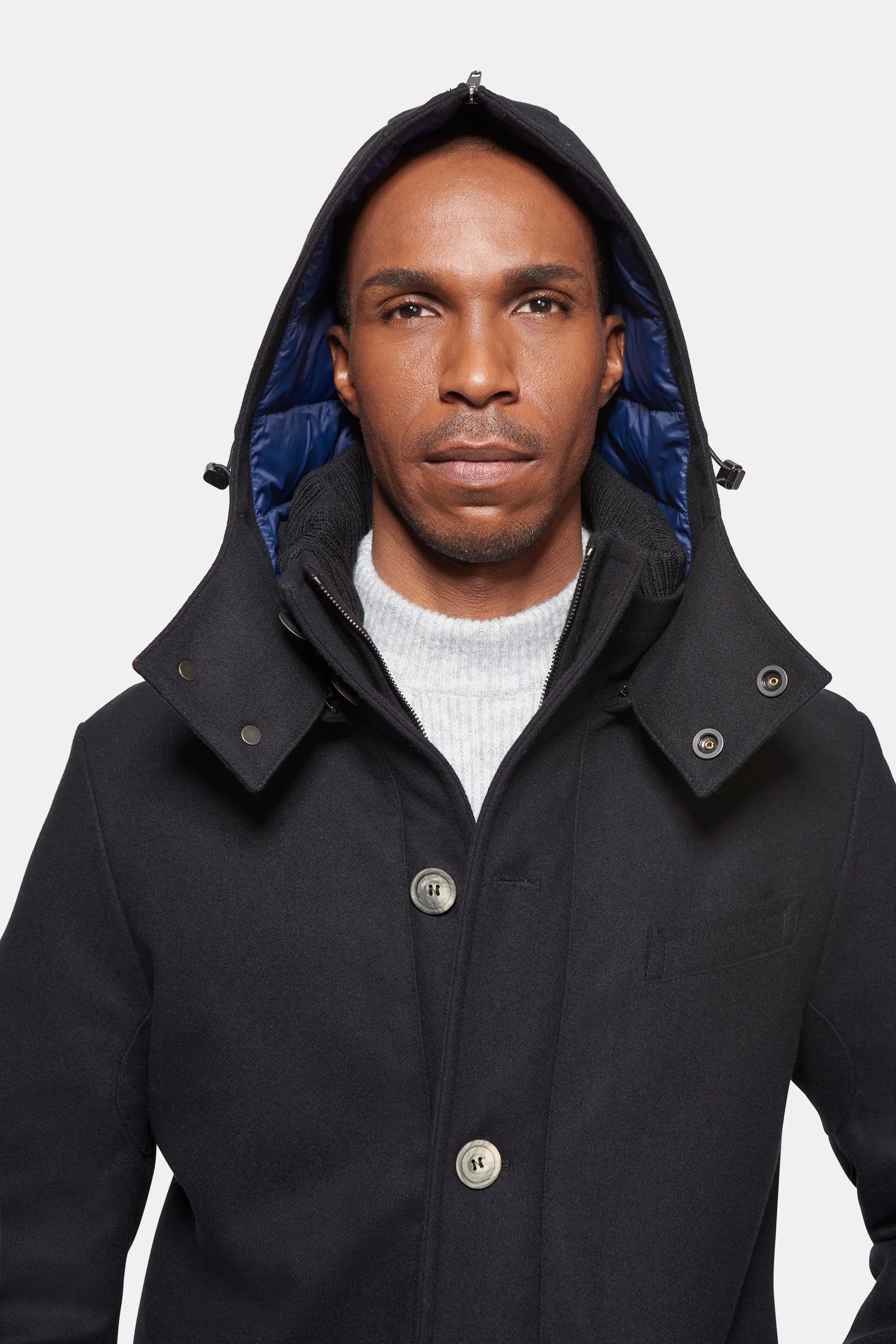 Hooded Street Parka, Black