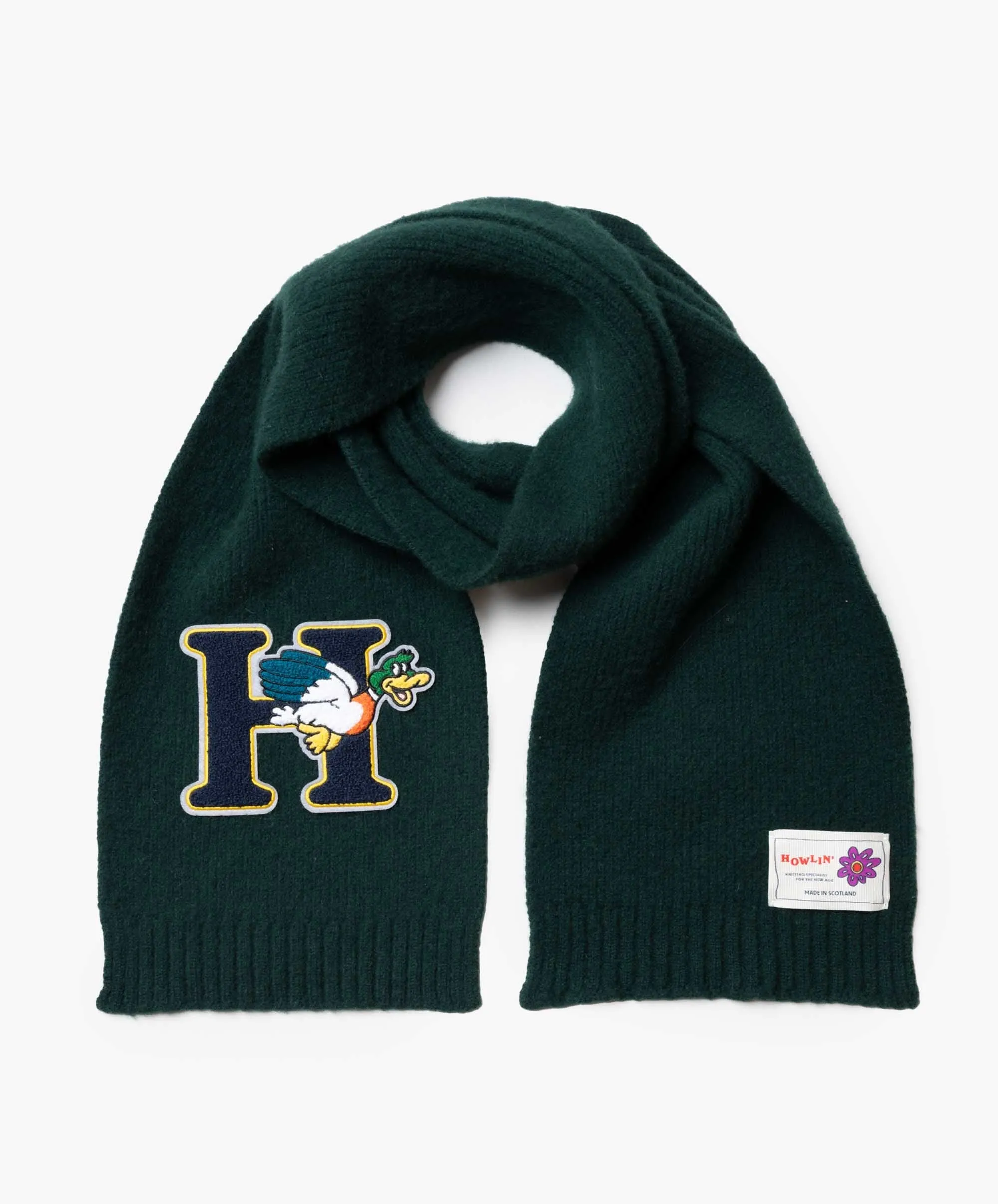 Howlin Forest Green Duck Scarf