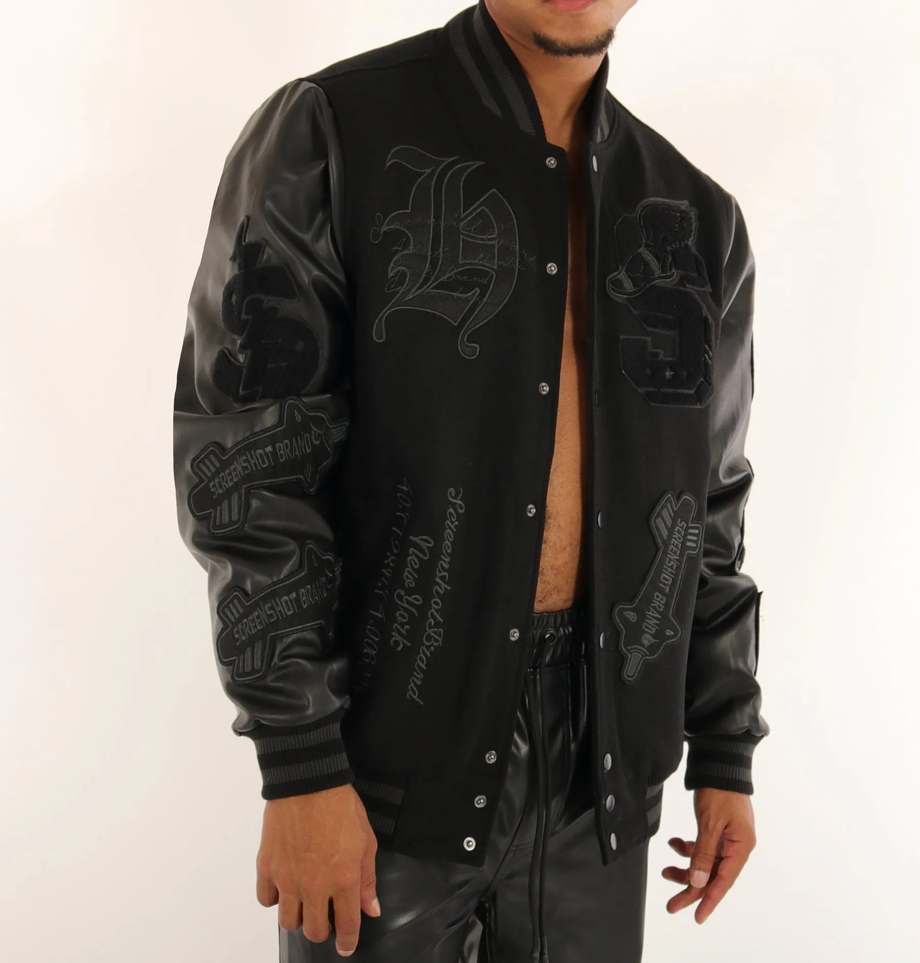 J11350-VARSITY WOOL BOMBER JACKET