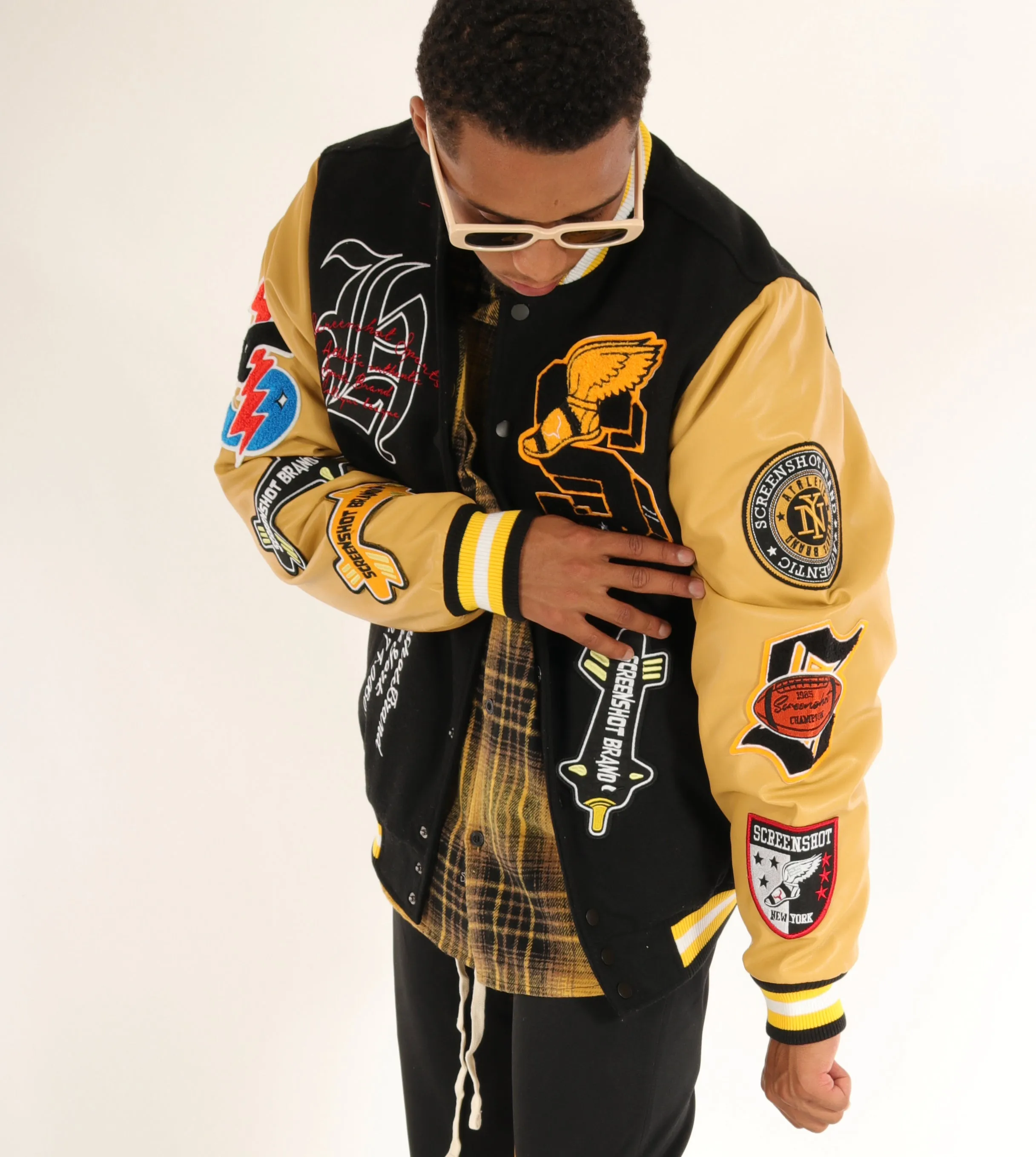 J11350-VARSITY WOOL BOMBER JACKET