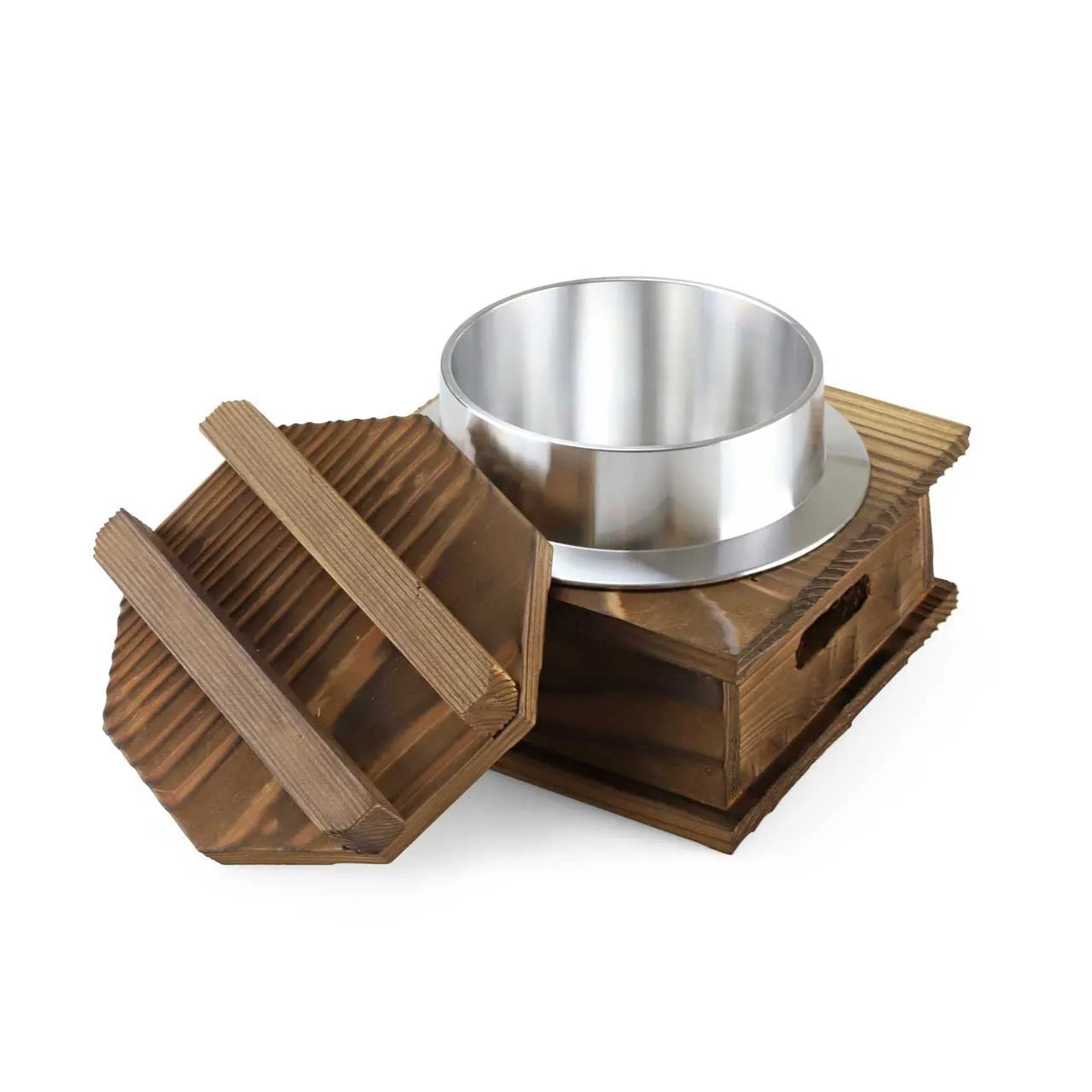 Kamameshi Pot with Wooden Base and Lid 1-Go