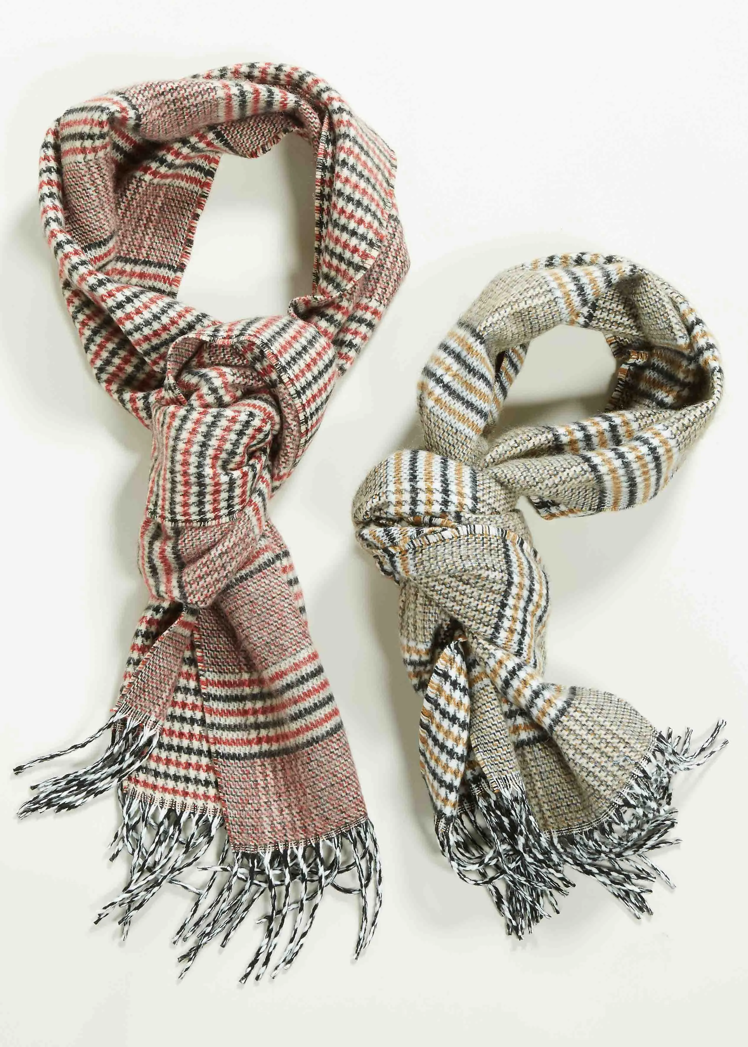 Karen Check Knitted Scarf