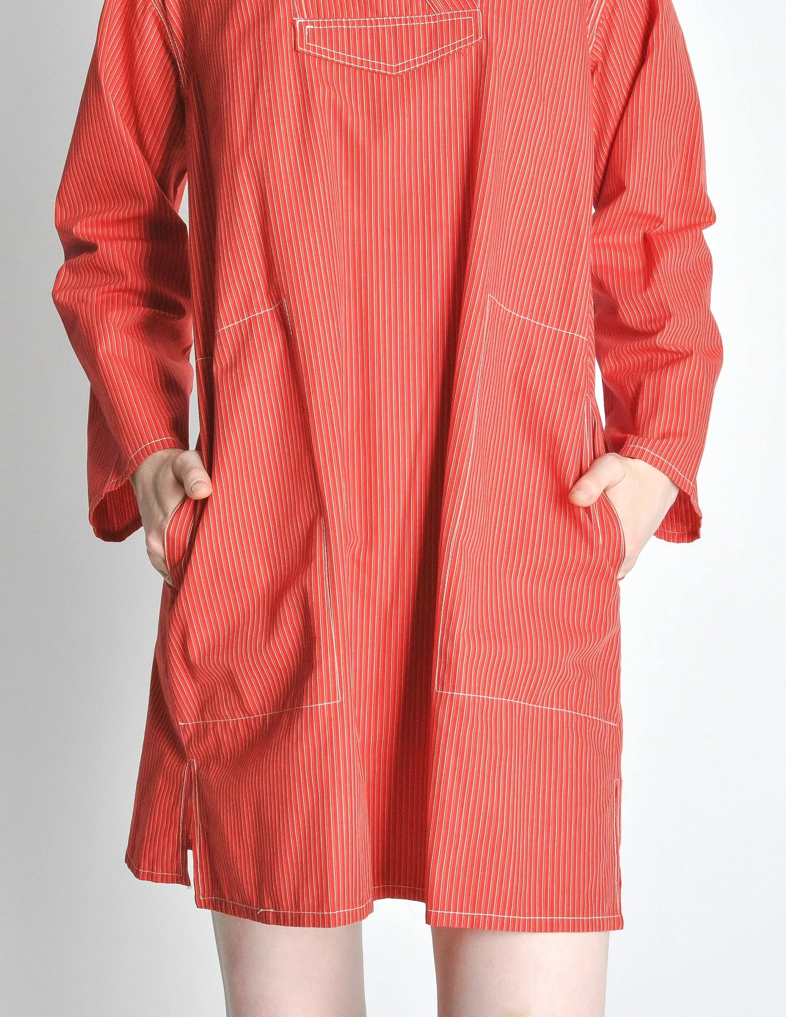 Kenzo Vintage Red Striped Mini Dress