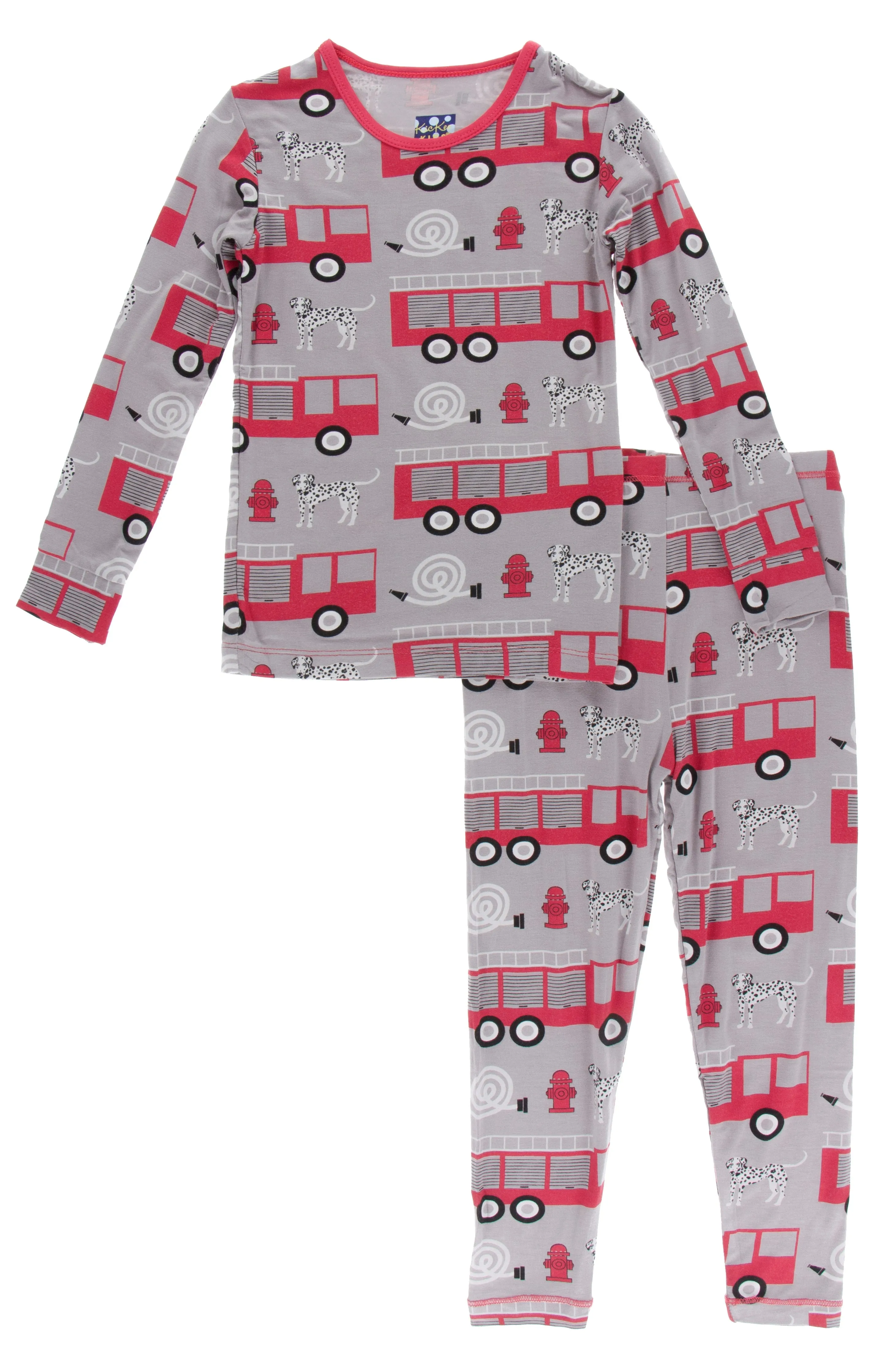 KicKee Pants Feather Firefighter L/S Pajama Set