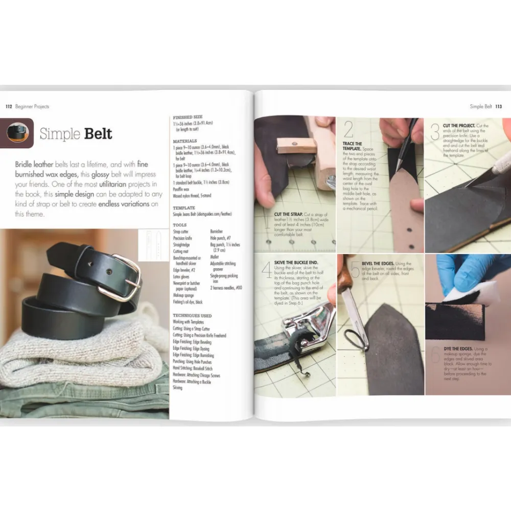 Leather Crafts - How-to Book - Written by Walnut Studiolo