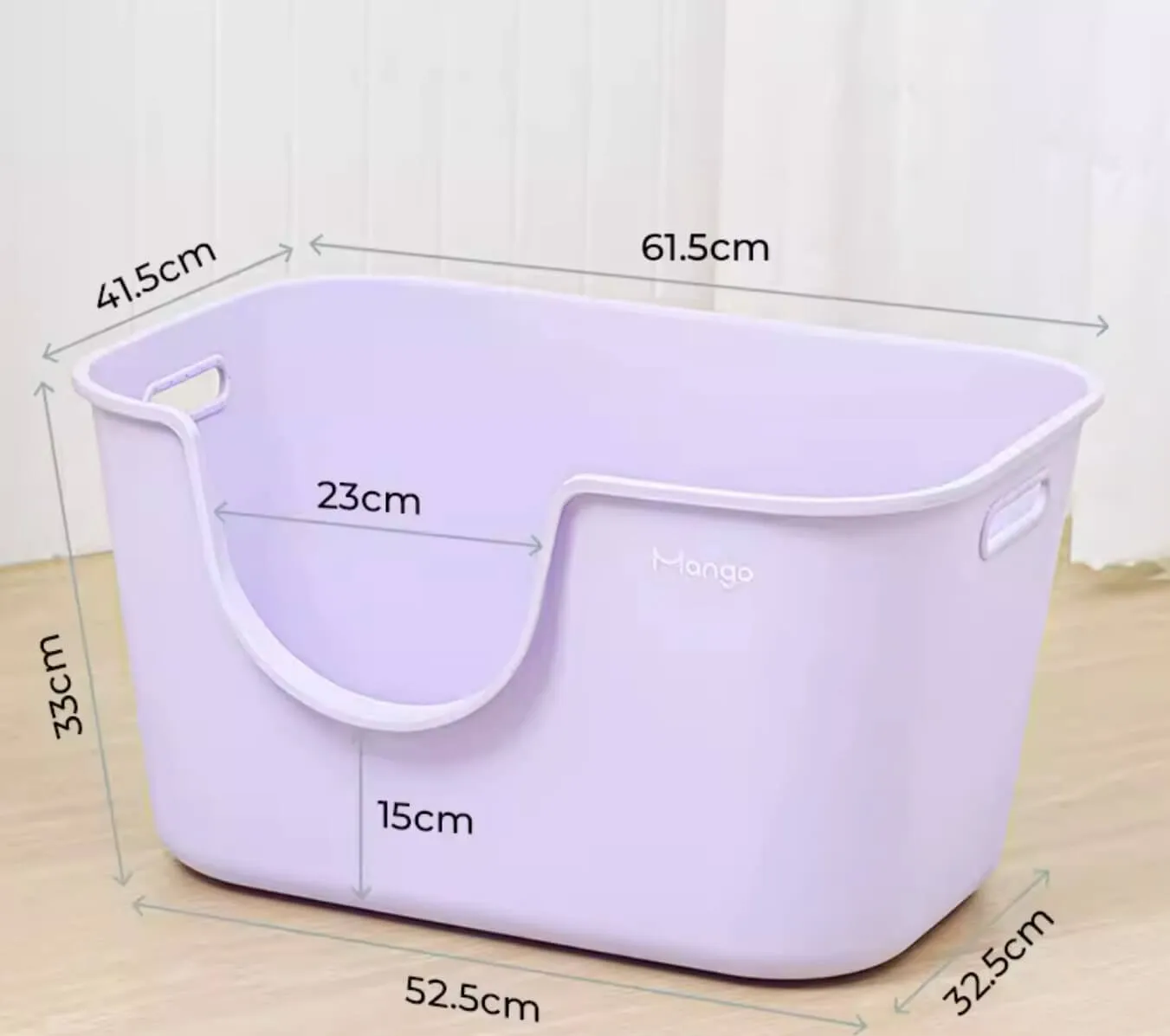 Macaron Cream Large High-quality Cat Litter Box with Litter Mat Fully Open Thicken Durable Toilet