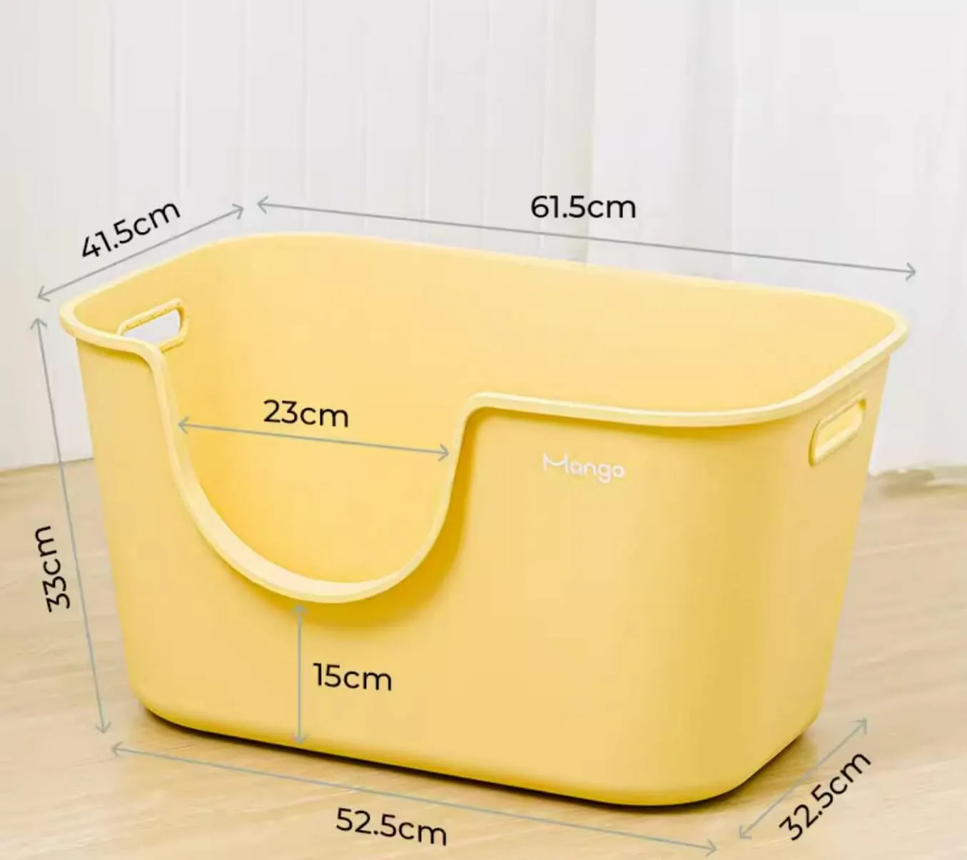 Macaron Cream Large High-quality Cat Litter Box with Litter Mat Fully Open Thicken Durable Toilet