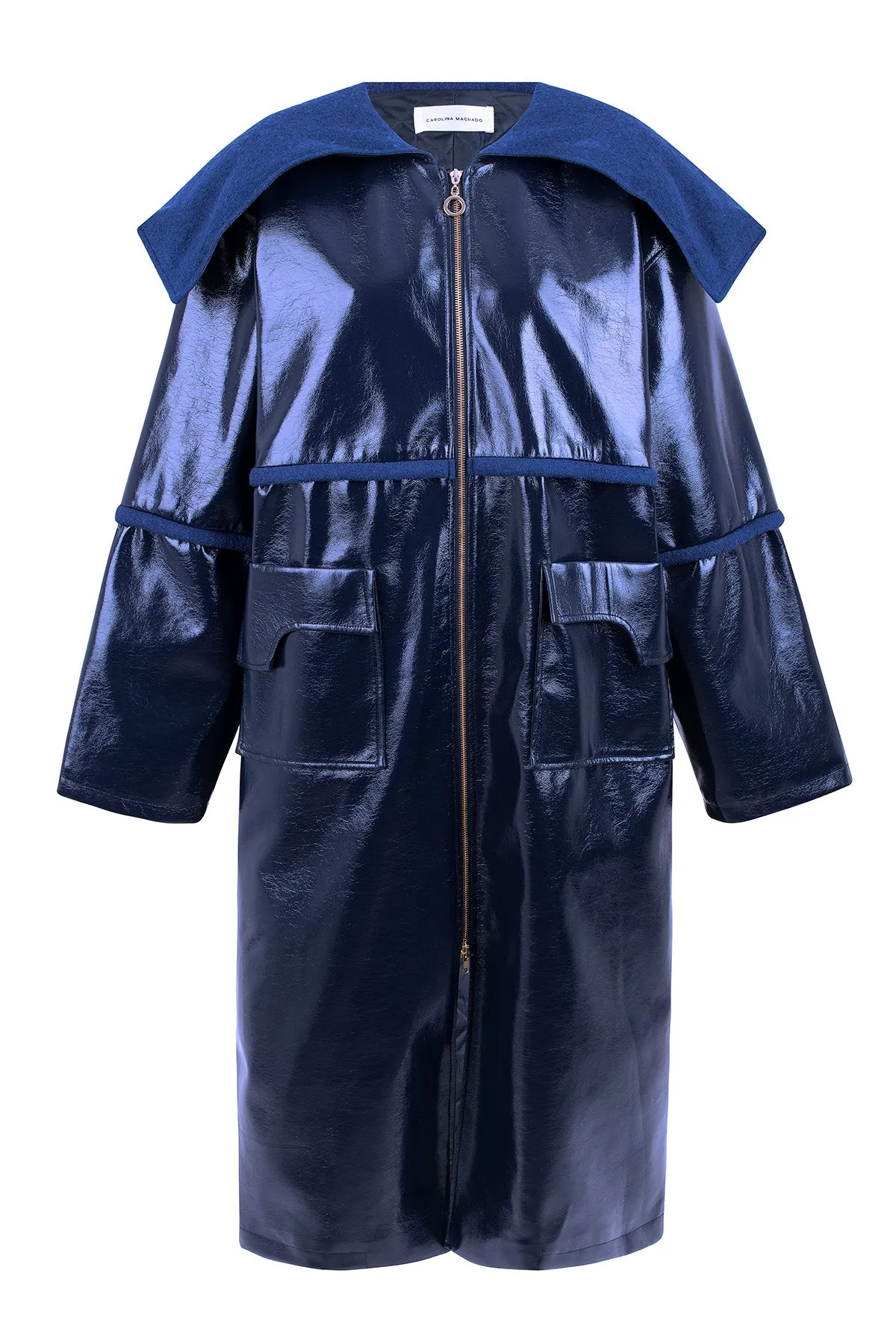 Magni Aviator Coat Dark Blue