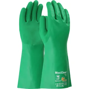 MaxiChem 76-830 14" Nitrile Blend Coated with Nylon/Elastane Liner and Non-Slip Grip Safety Glove(One Dozen)