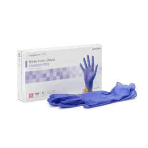 McKesson Confiderm® 3.0 Nitrile Exam Glove, Powder-Free, Small, Blue