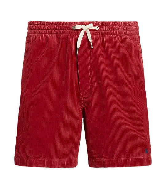 Men's 6in Polo Prepster Corduroy Shorts Chili Pepper