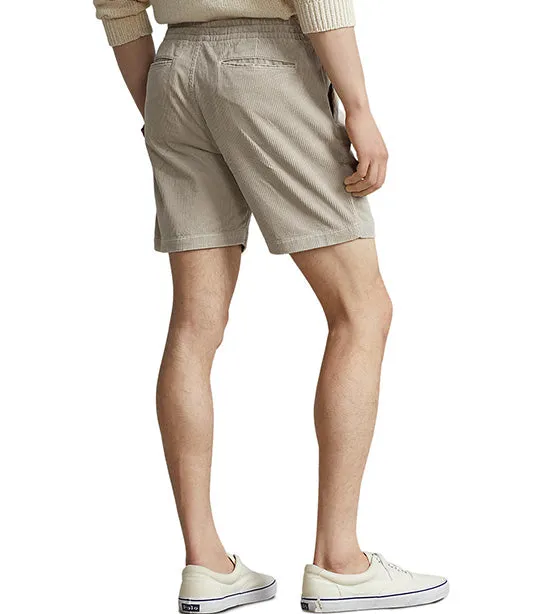 Men's 6in Polo Prepster Corduroy Shorts Khaki Stone