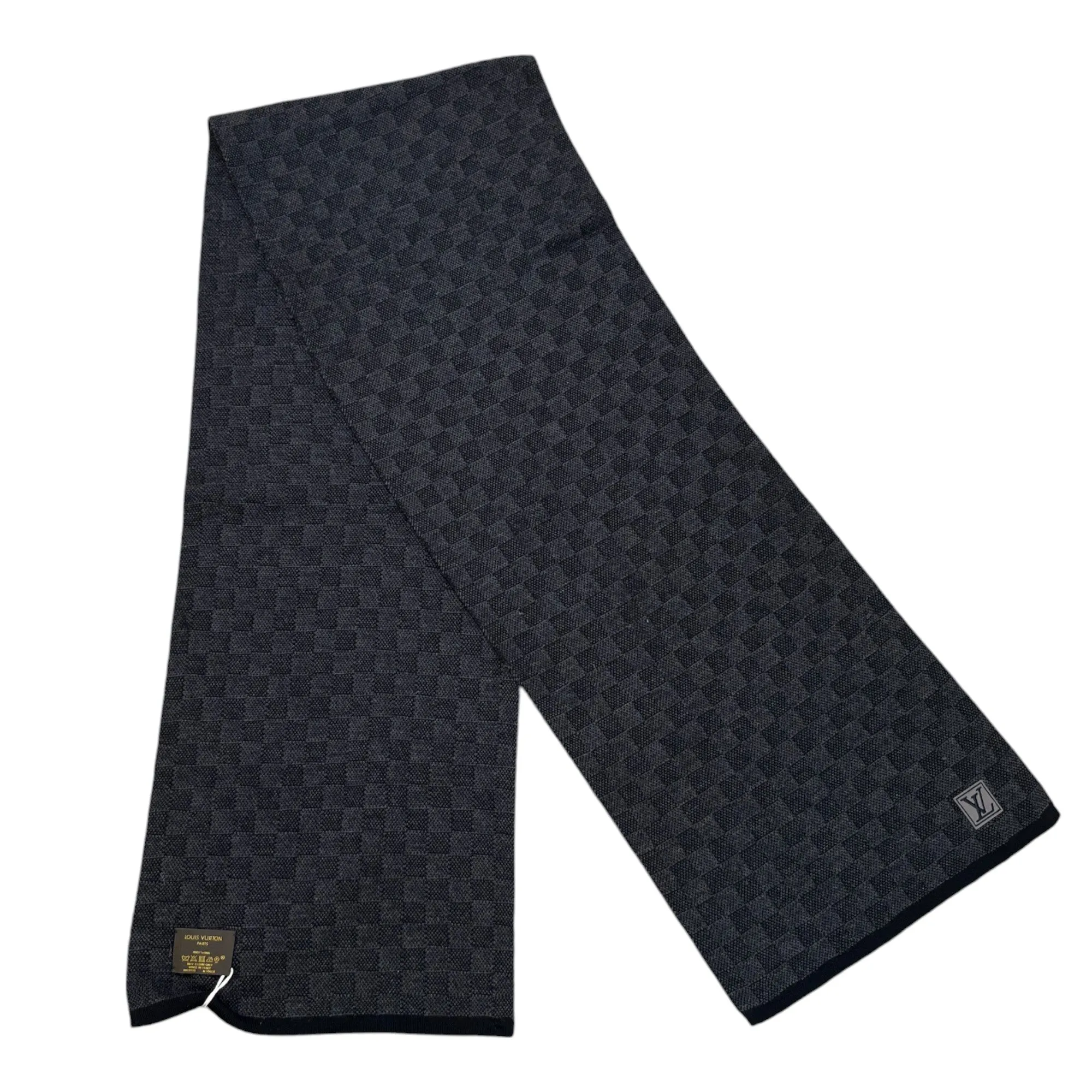 Men's Neo Petit Damier Scarf Navy