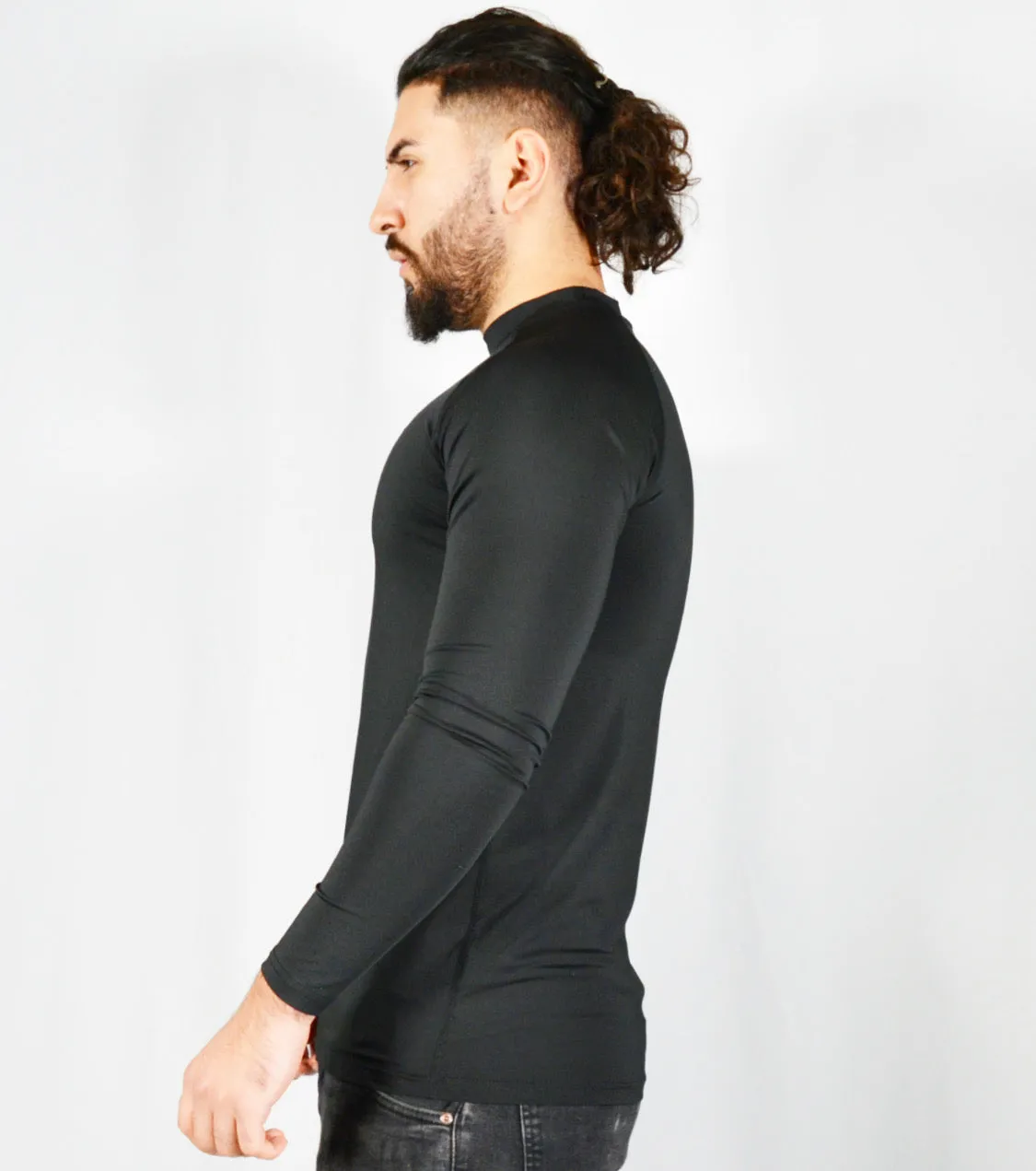 Mens O.G 1 Sports Base layer Black Long Sleeve Compression Shirt