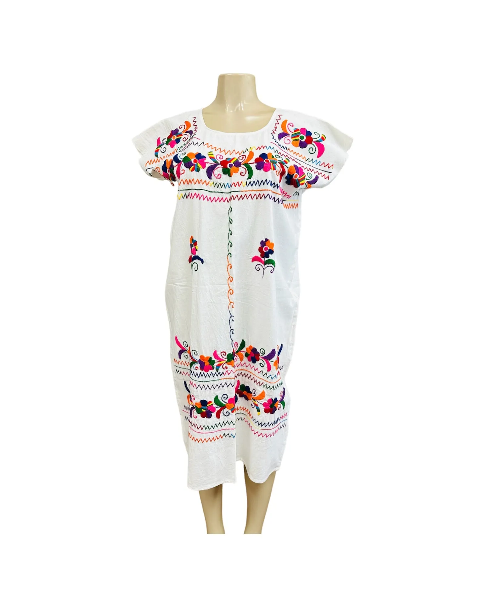 Mexican Handmade Embroidered Dress Cuernavaca