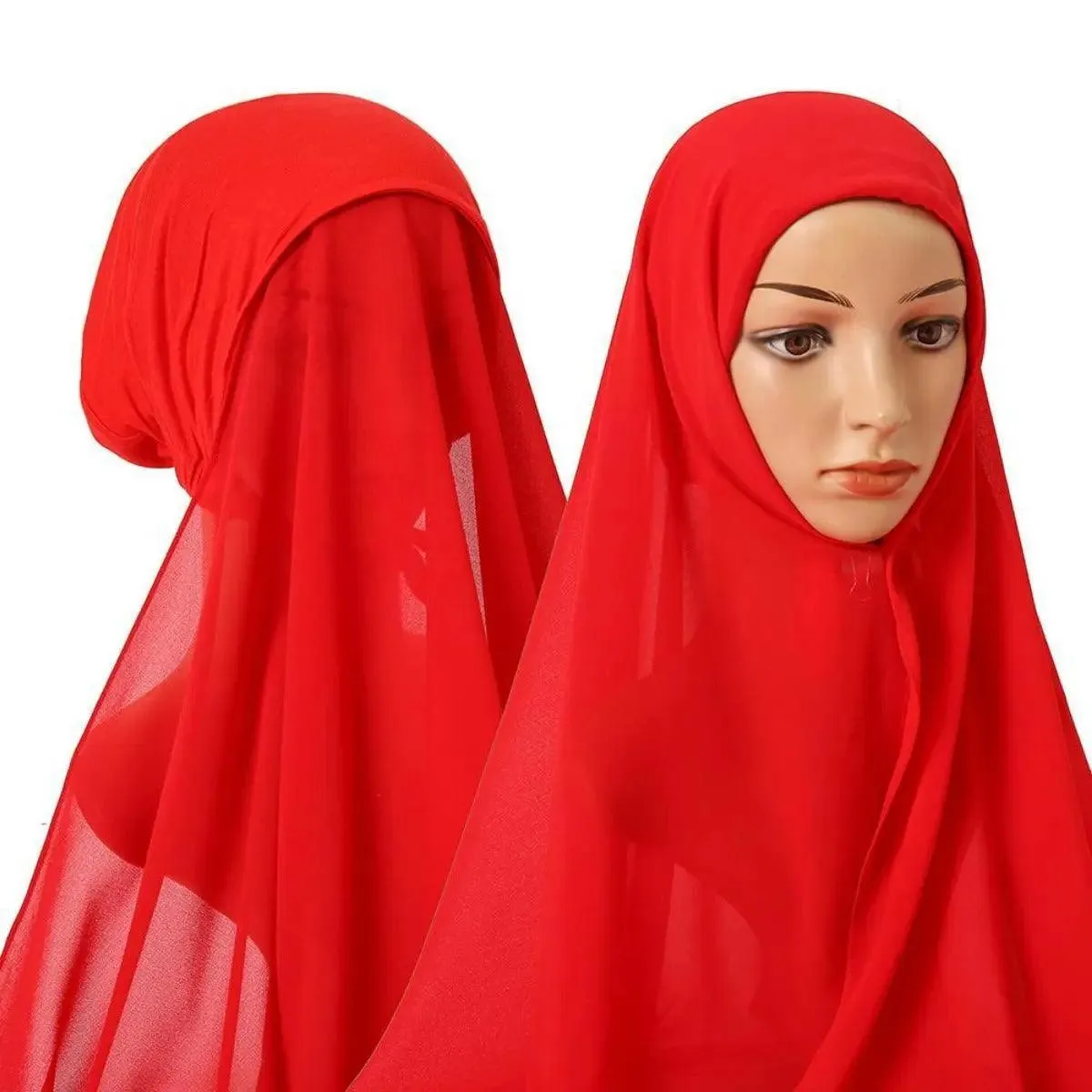 MH004 Chiffon Instant Hijab with Modal Undercap